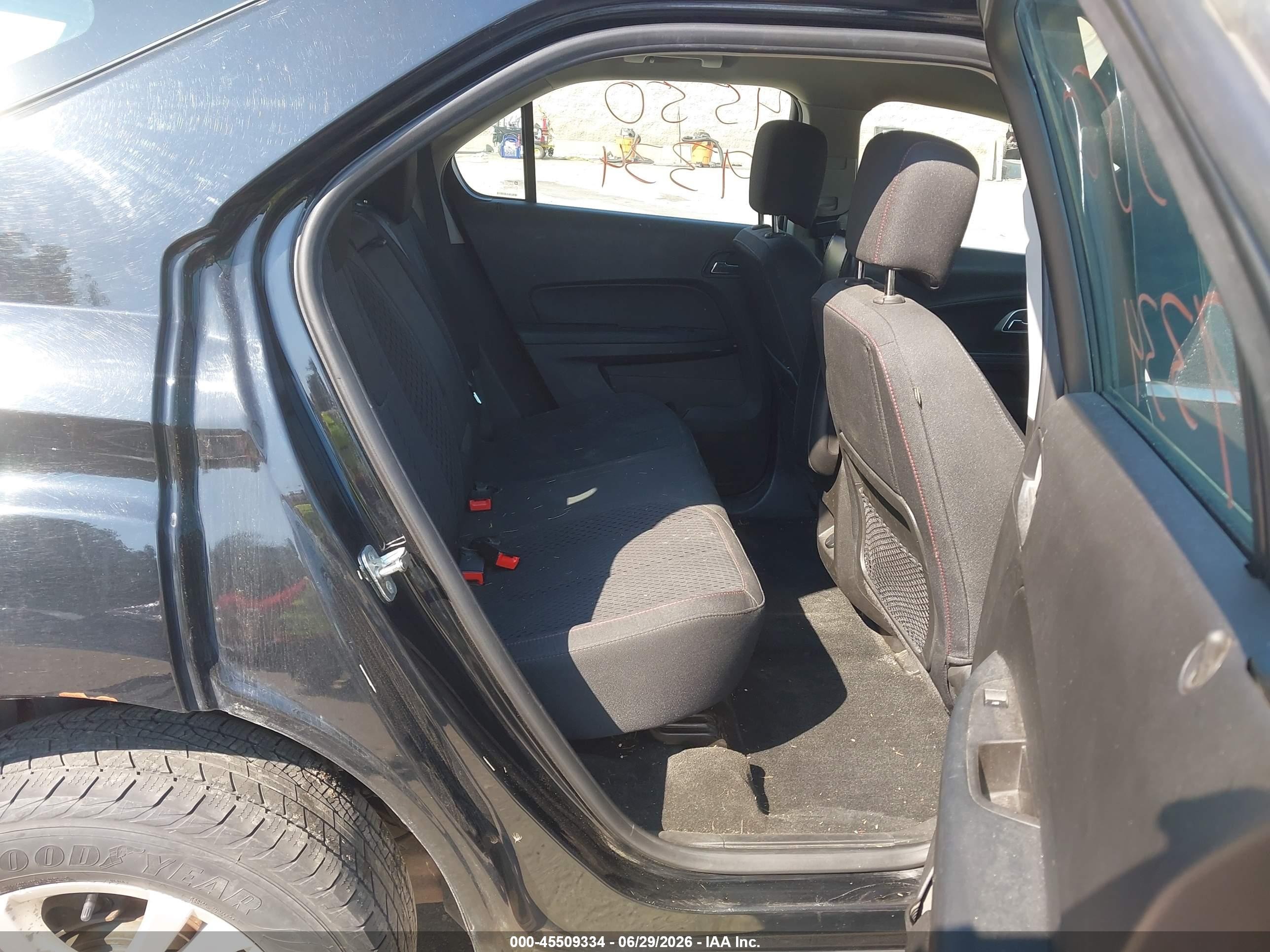 2015 Chevrolet Equinox Ls Black vin: 2GNFLEEK2F6186589
