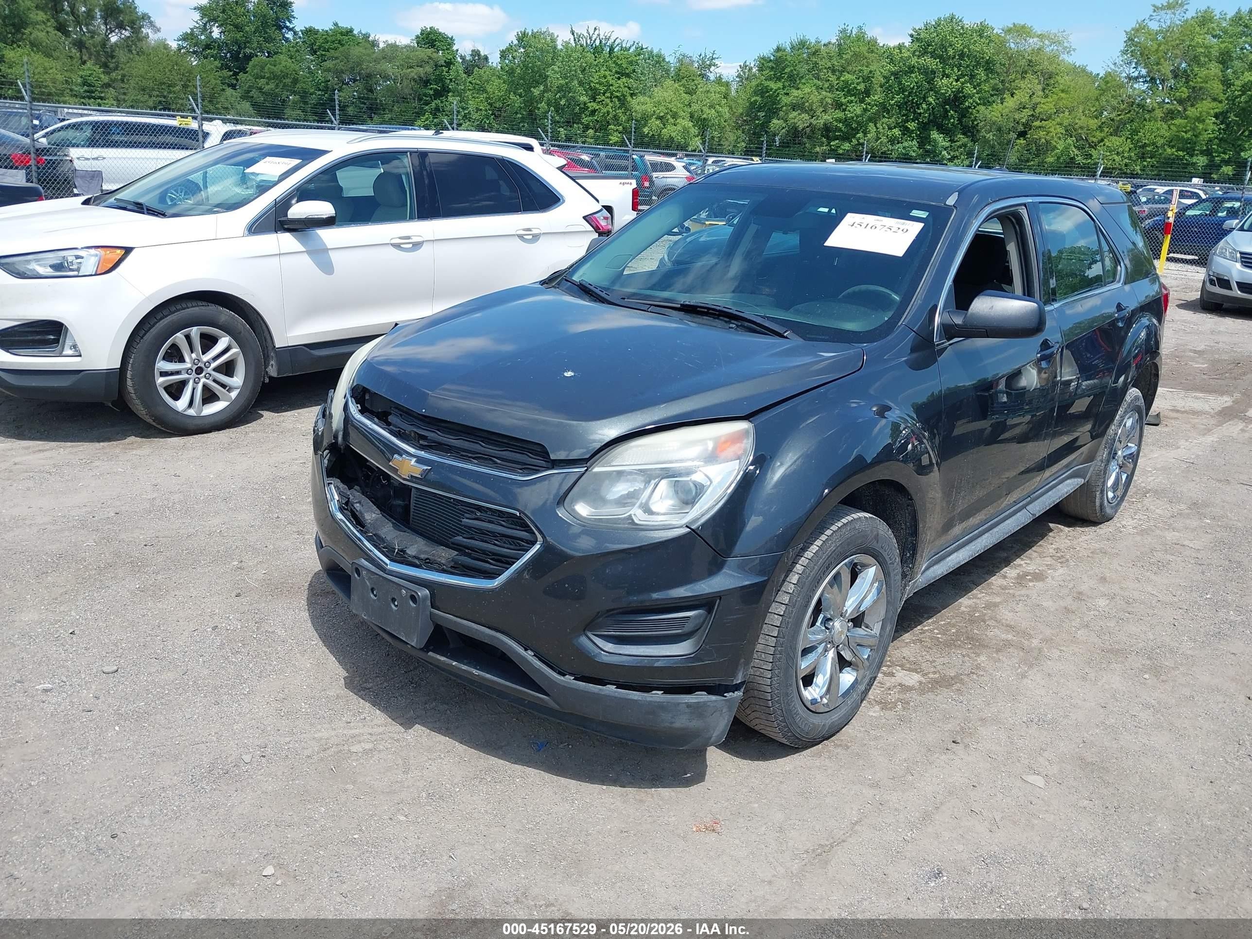 2017 Chevrolet Equinox Ls Gray vin: 2GNFLEEK2H6165339