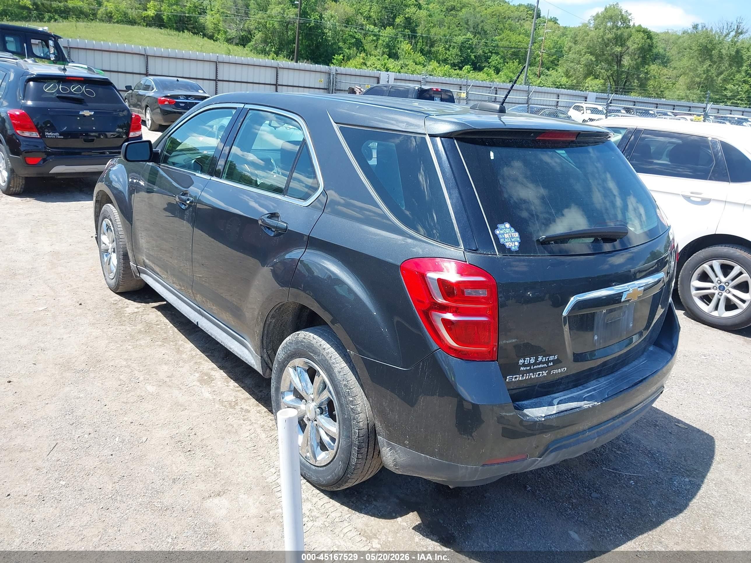 2017 Chevrolet Equinox Ls Gray vin: 2GNFLEEK2H6165339