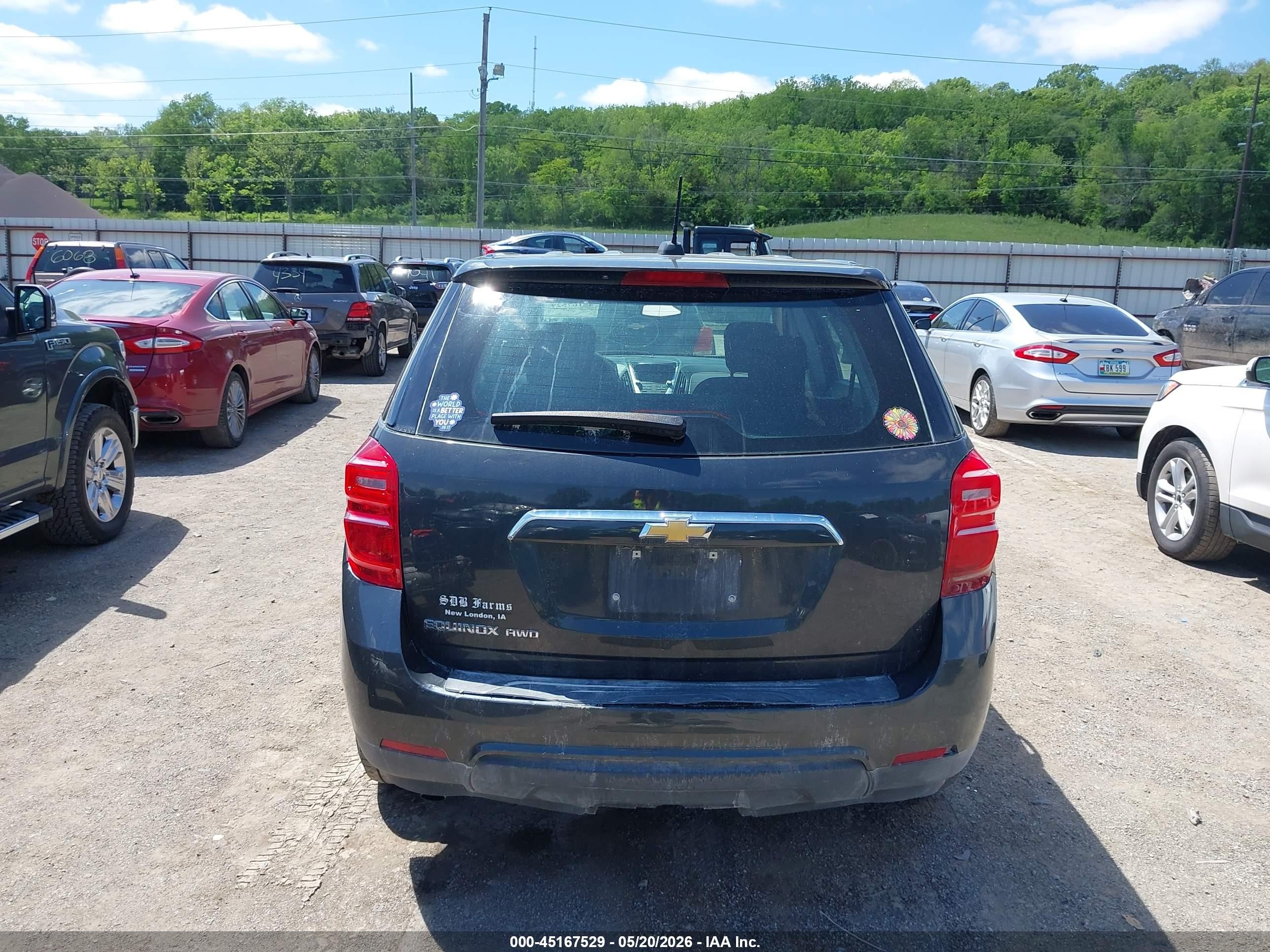 2017 Chevrolet Equinox Ls Gray vin: 2GNFLEEK2H6165339