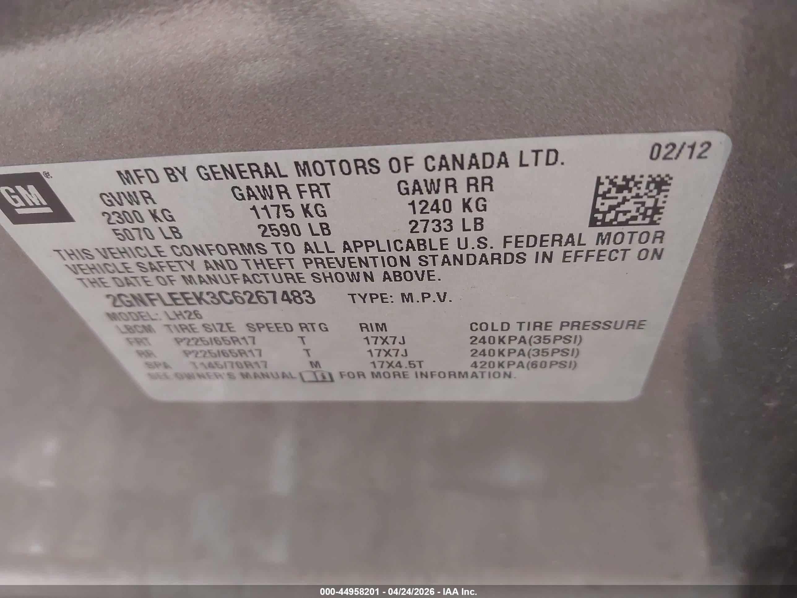 2012 Chevrolet Equinox 1lt Brown vin: 2GNFLEEK3C6267483