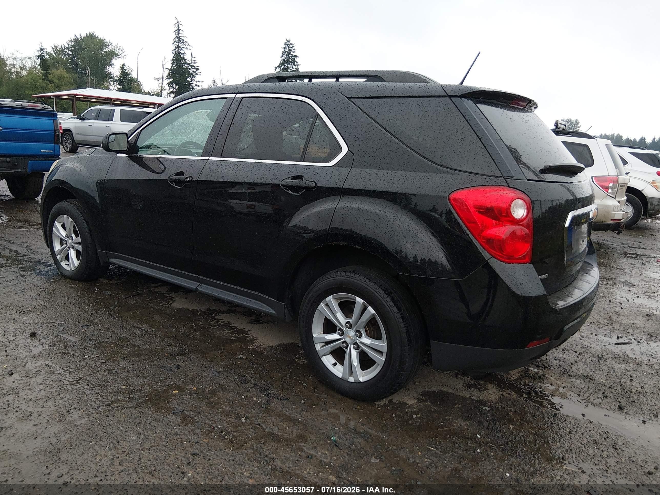 2013 Chevrolet Equinox Lt Black vin: 2GNFLEEK3D6237997