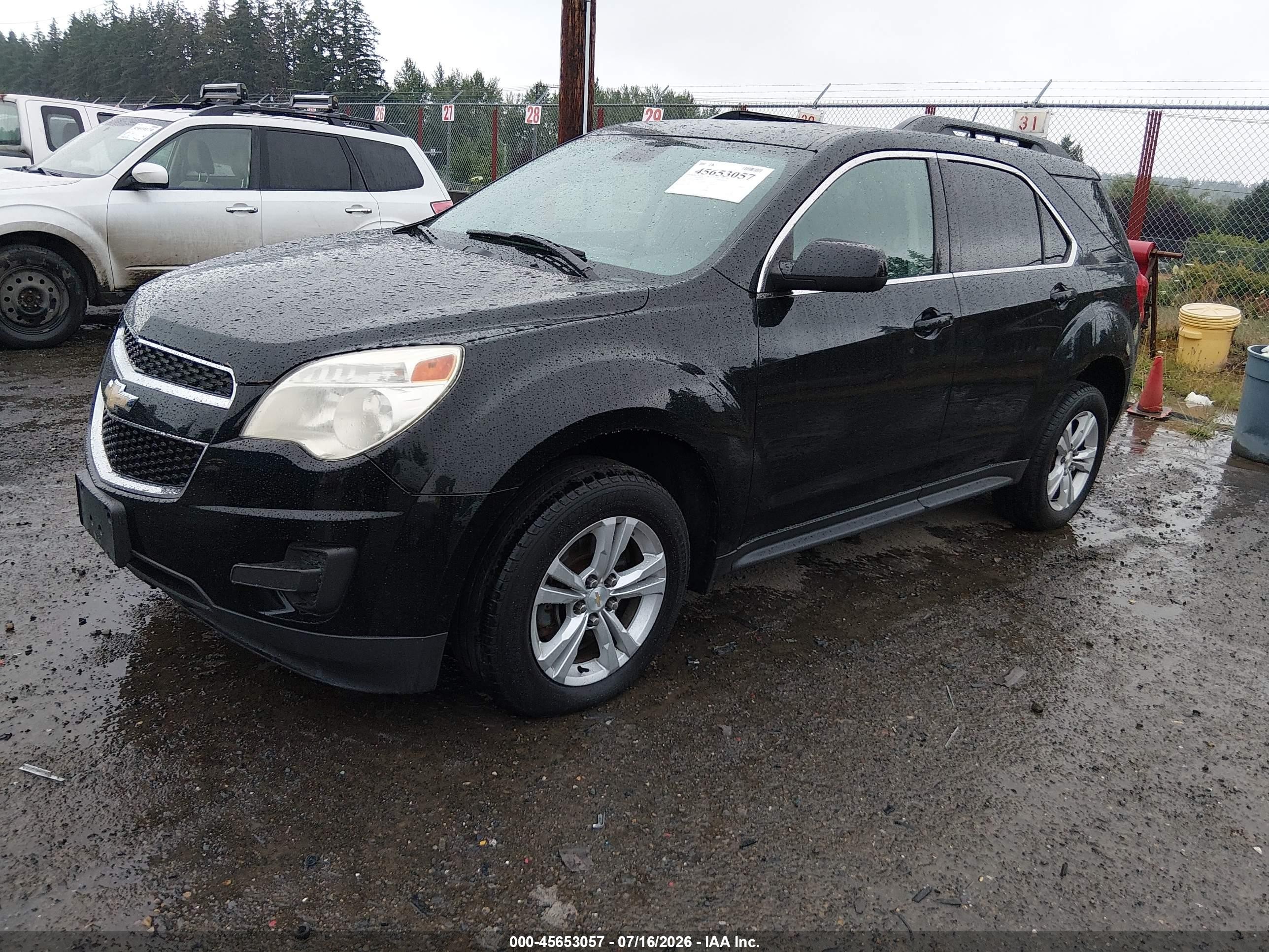 2013 Chevrolet Equinox Lt Black vin: 2GNFLEEK3D6237997