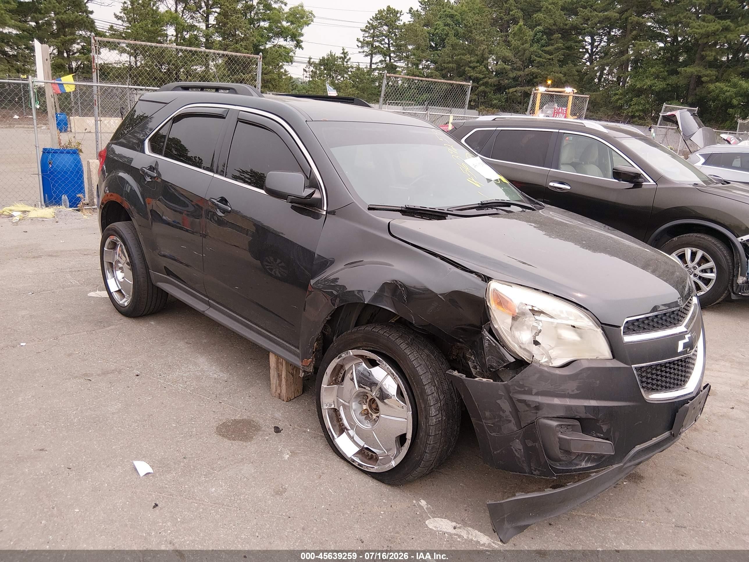 2013 Chevrolet Equinox Lt Black vin: 2GNFLEEK3D6310270