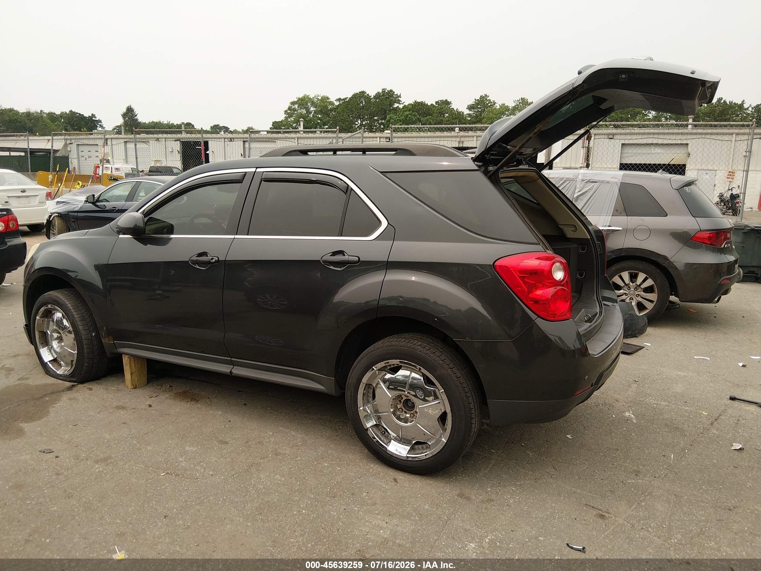 2013 Chevrolet Equinox Lt Black vin: 2GNFLEEK3D6310270