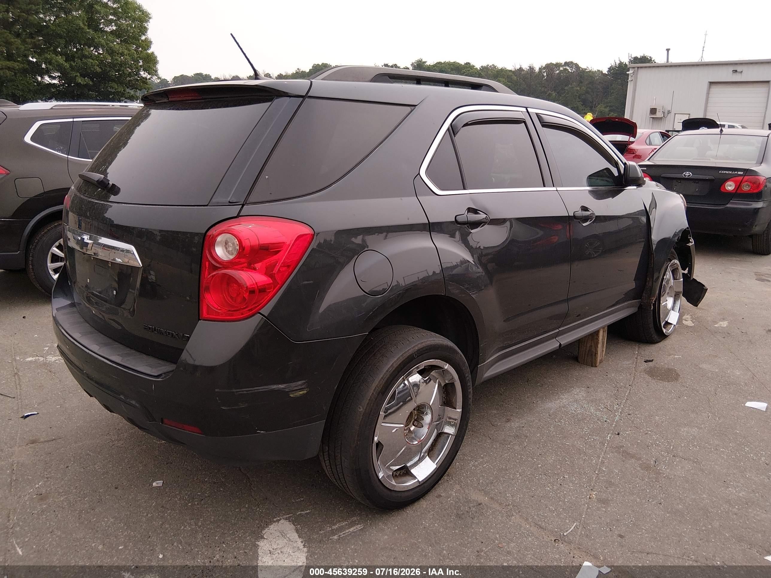 2013 Chevrolet Equinox Lt Black vin: 2GNFLEEK3D6310270