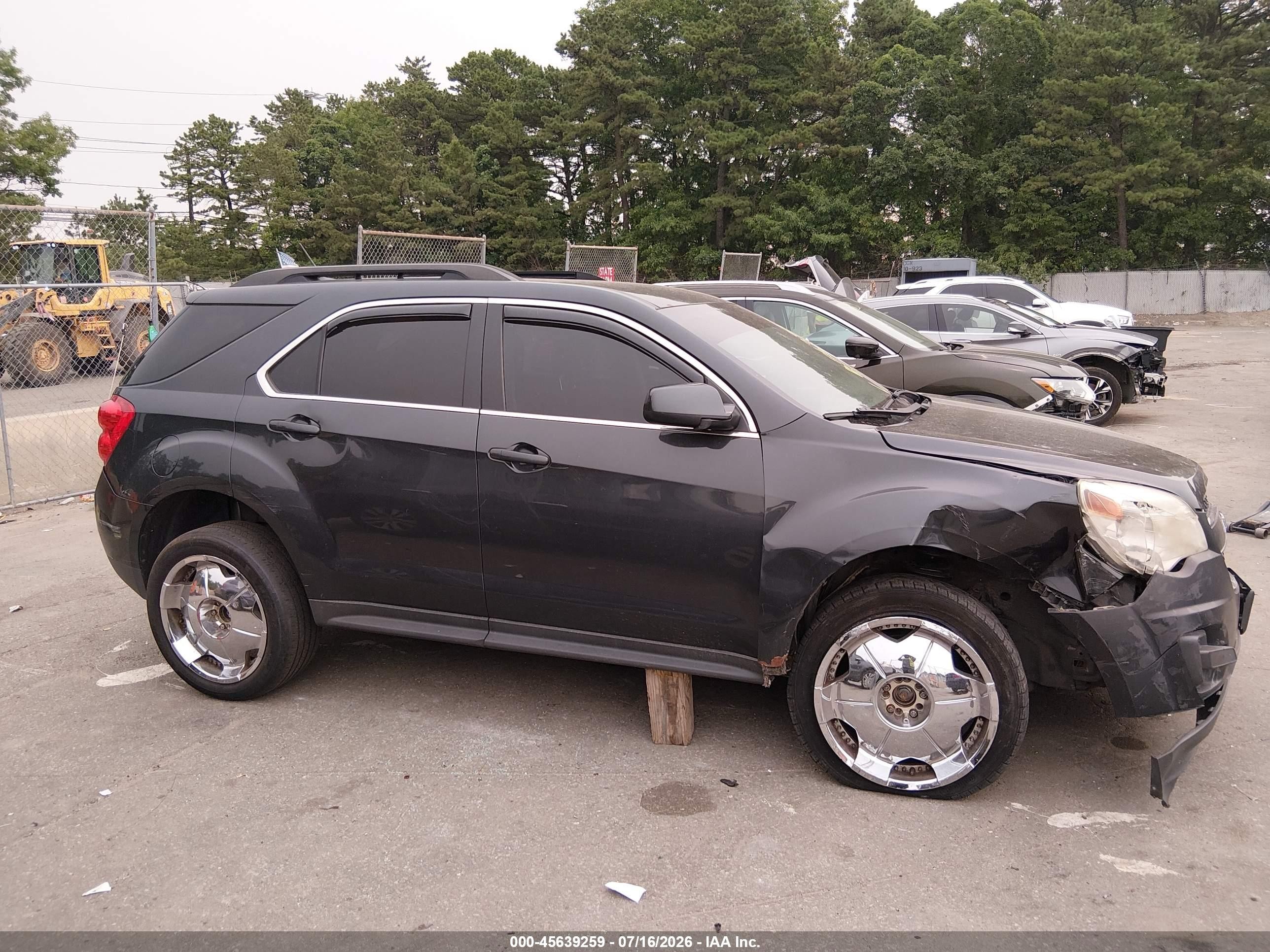2013 Chevrolet Equinox Lt Black vin: 2GNFLEEK3D6310270
