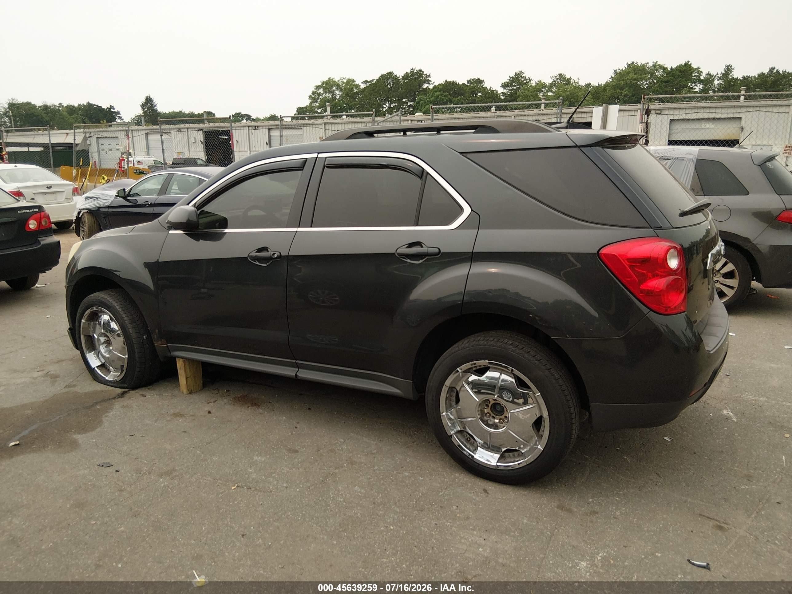 2013 Chevrolet Equinox Lt Black vin: 2GNFLEEK3D6310270