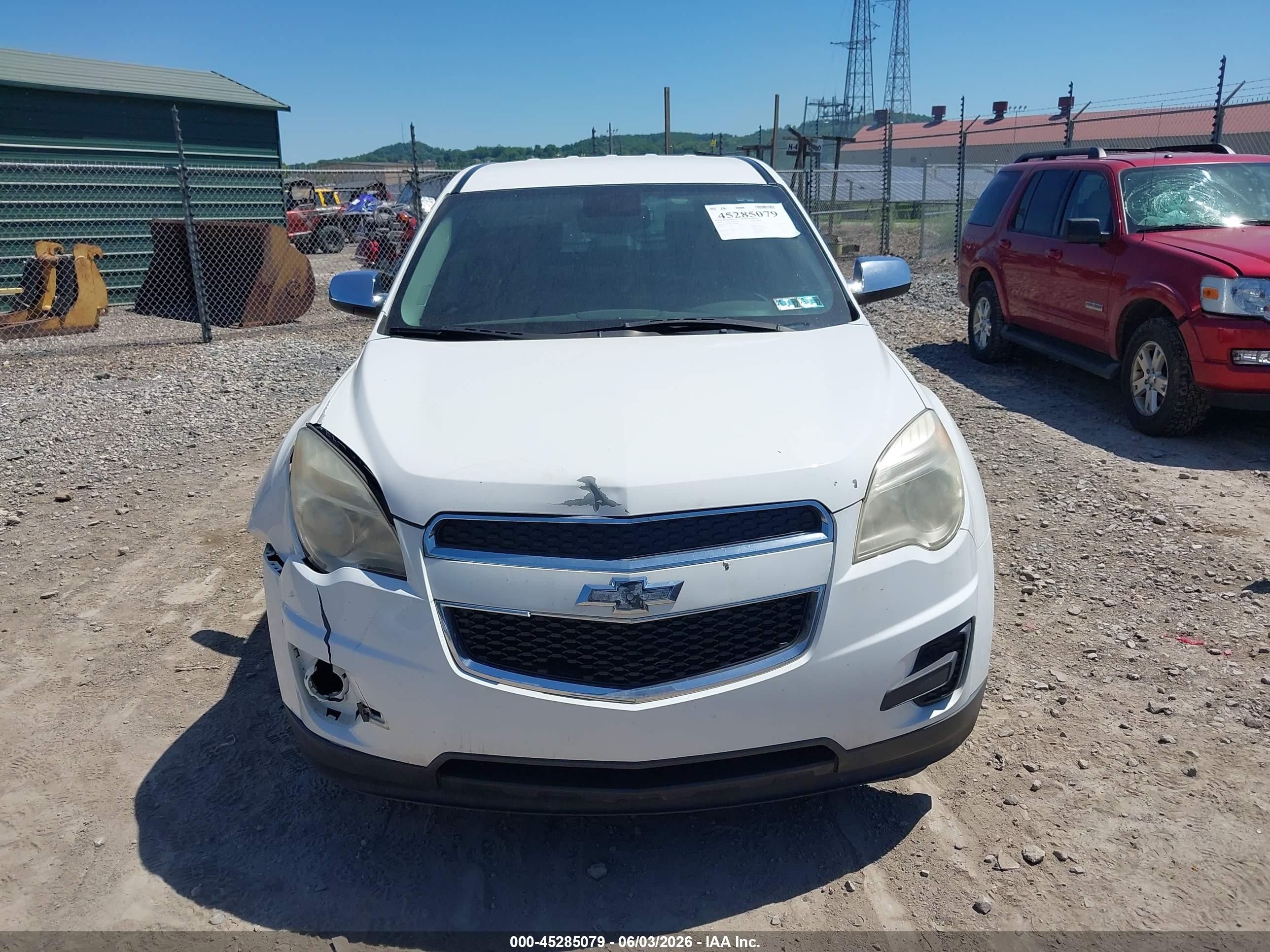 2014 Chevrolet Equinox Ls White vin: 2GNFLEEK3E6186955
