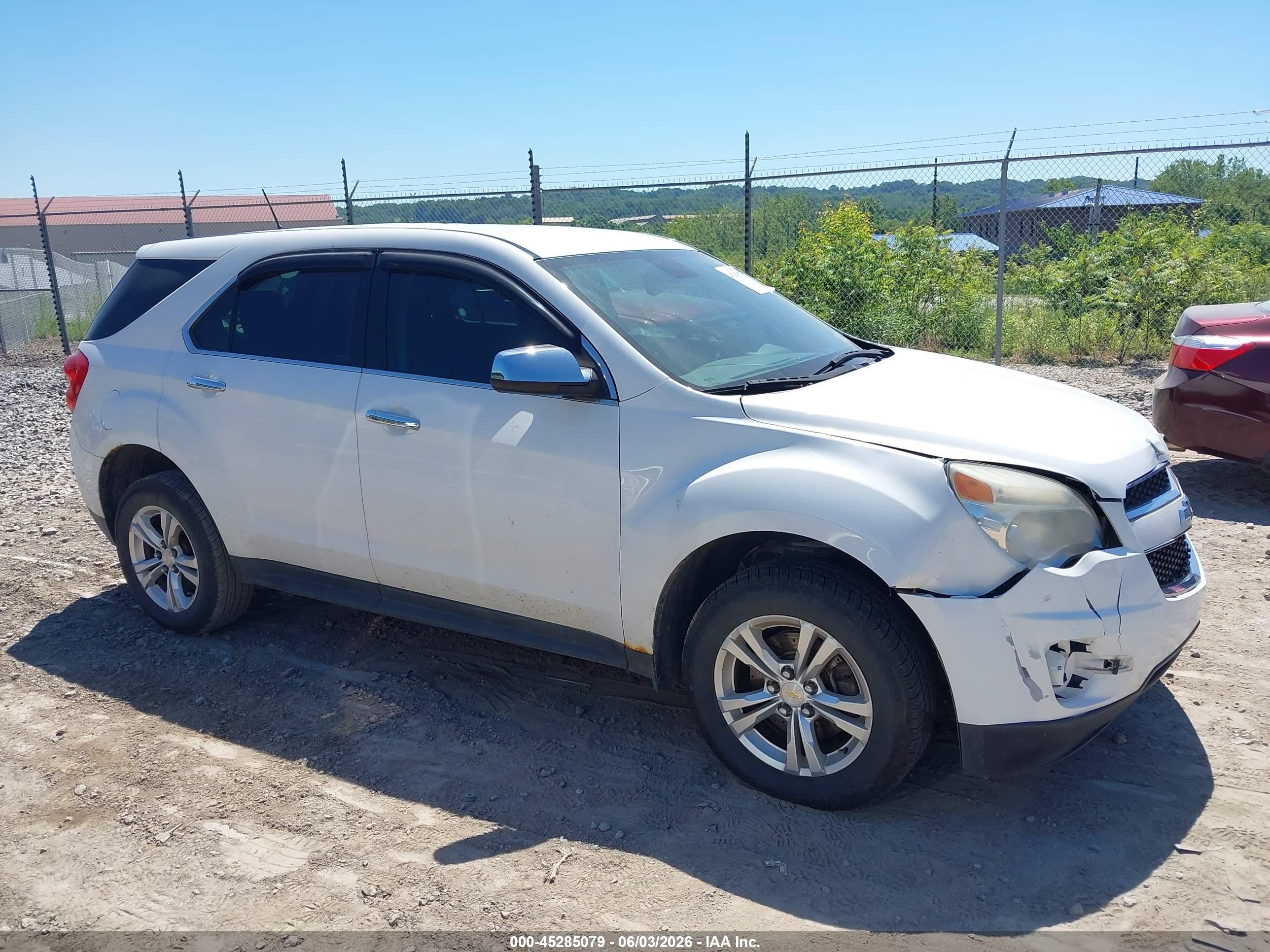 2014 Chevrolet Equinox Ls White vin: 2GNFLEEK3E6186955