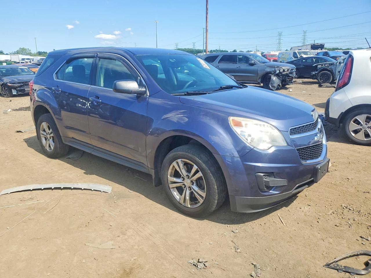 2014 Chevrolet Equinox Ls Blue vin: 2GNFLEEK3E6353332