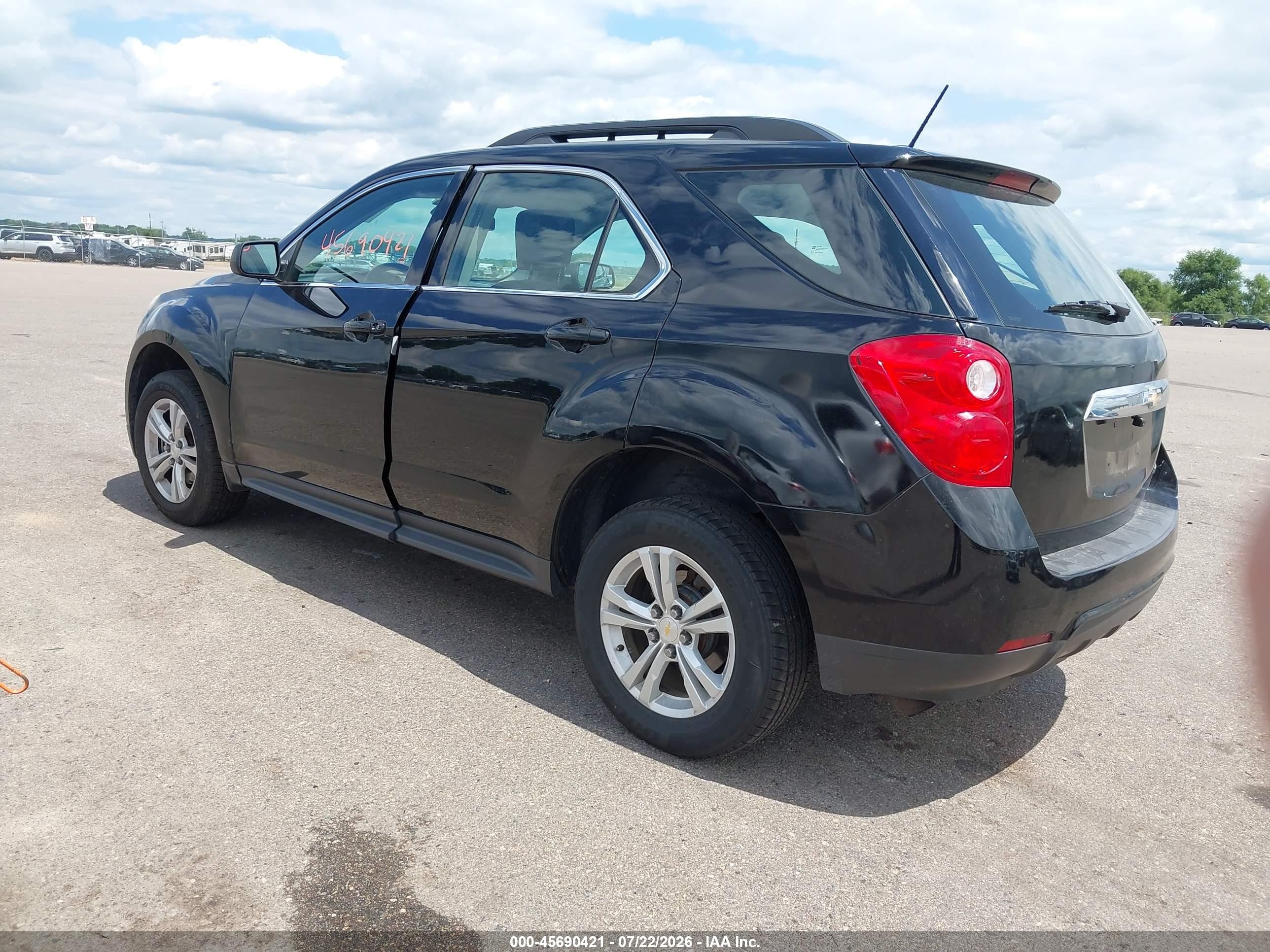 2015 Chevrolet Equinox Ls Black vin: 2GNFLEEK3F6252812