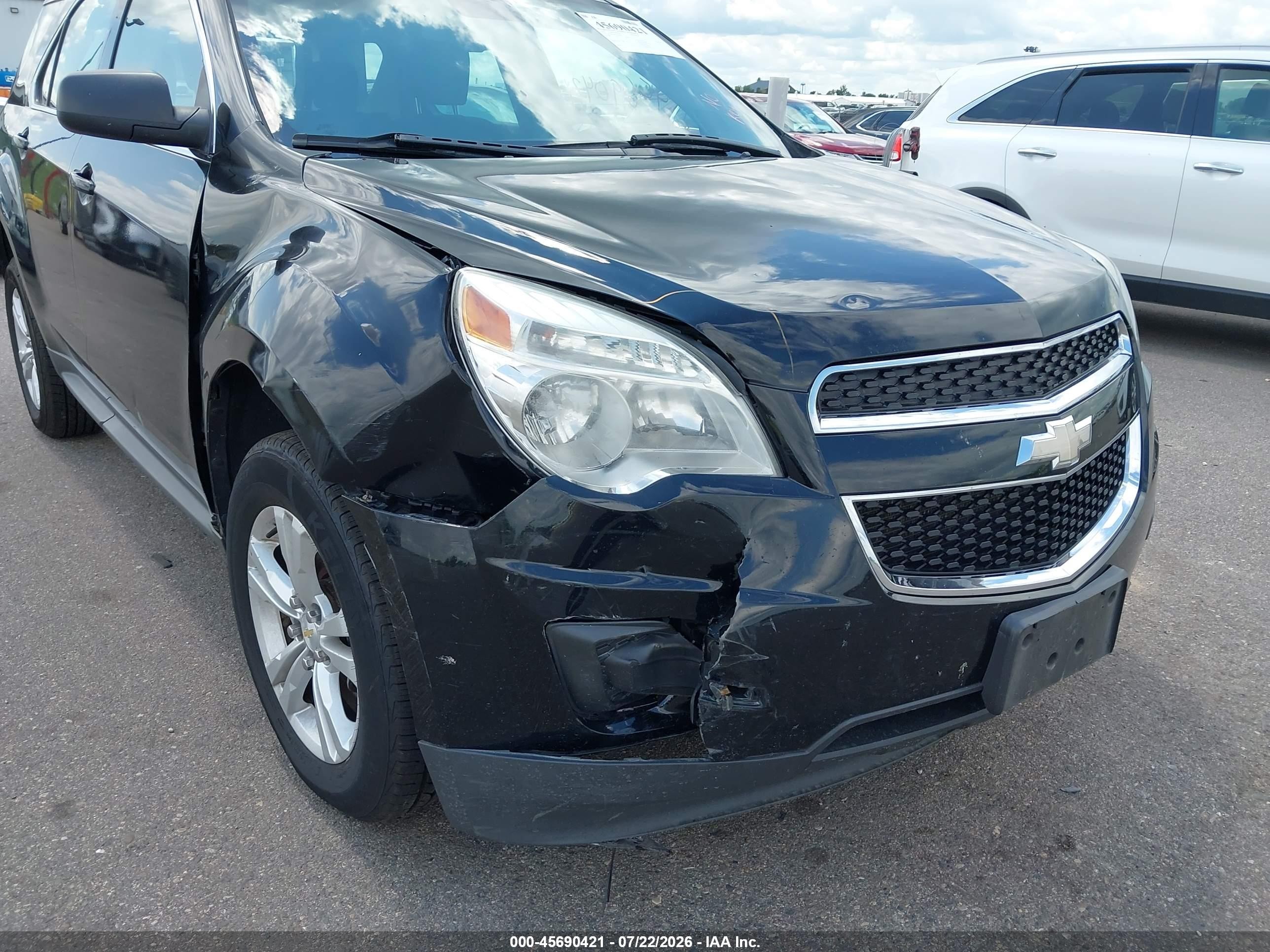 2015 Chevrolet Equinox Ls Black vin: 2GNFLEEK3F6252812