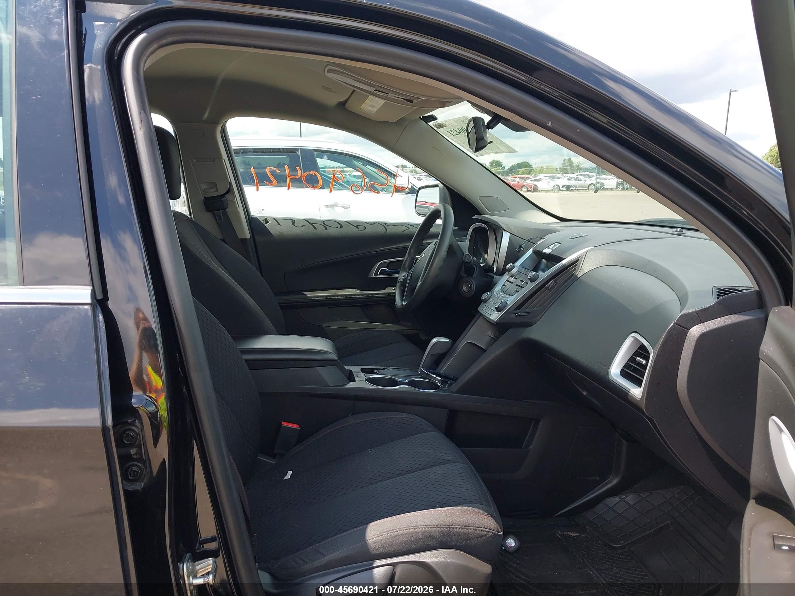 2015 Chevrolet Equinox Ls Black vin: 2GNFLEEK3F6252812