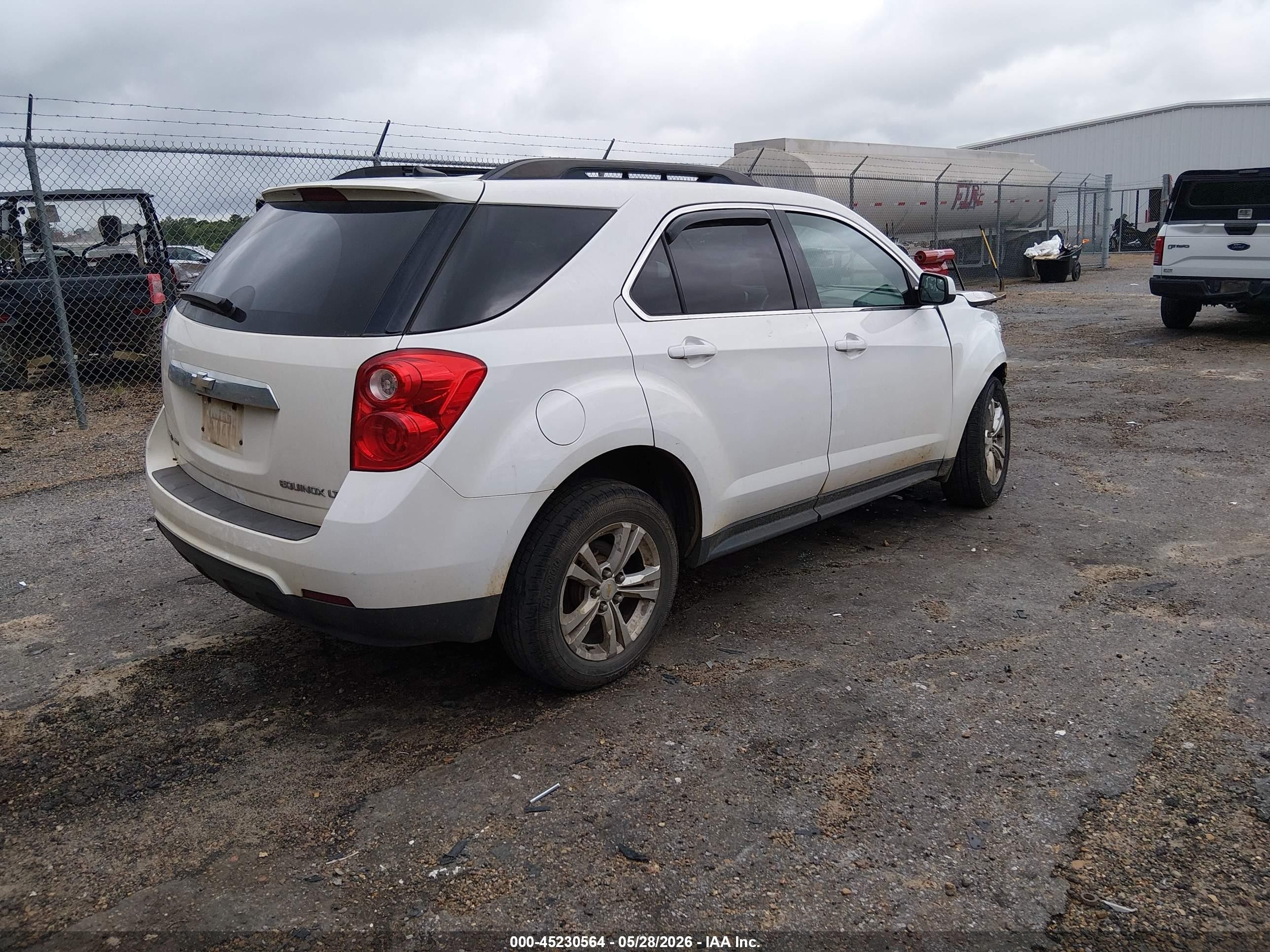 2012 Chevrolet Equinox 1lt White vin: 2GNFLEEK4C6109671