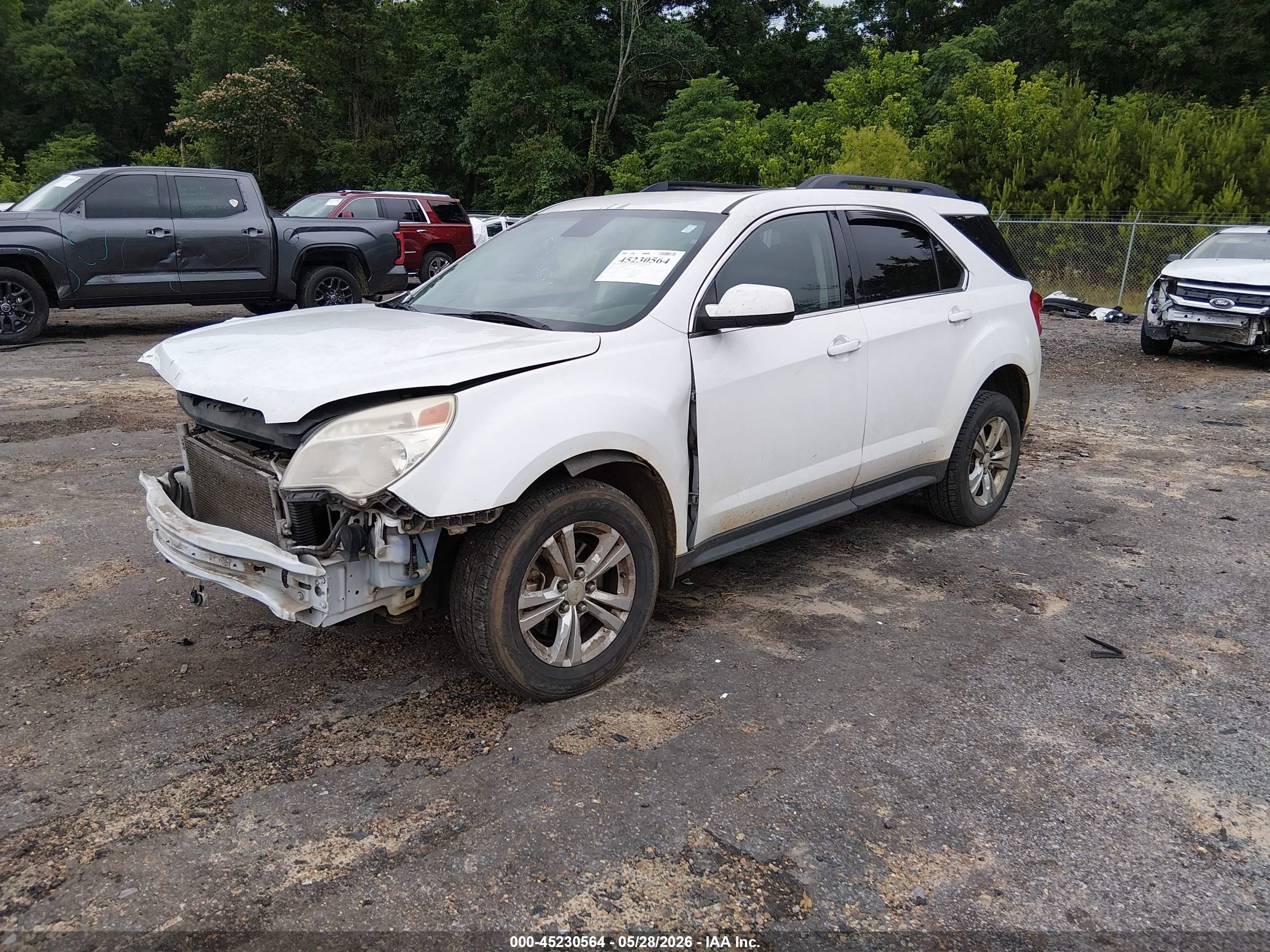 2012 Chevrolet Equinox 1lt White vin: 2GNFLEEK4C6109671