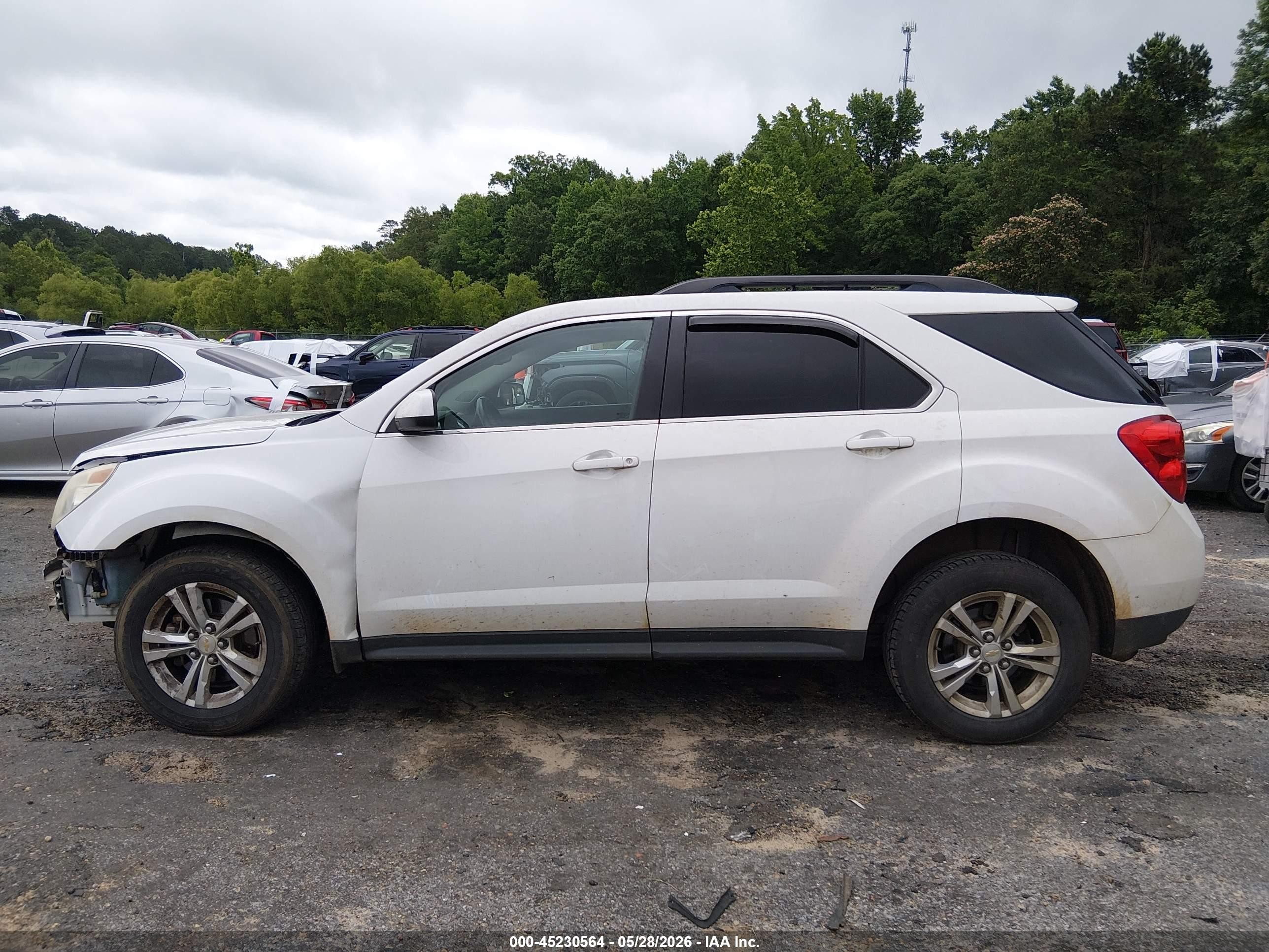 2012 Chevrolet Equinox 1lt White vin: 2GNFLEEK4C6109671
