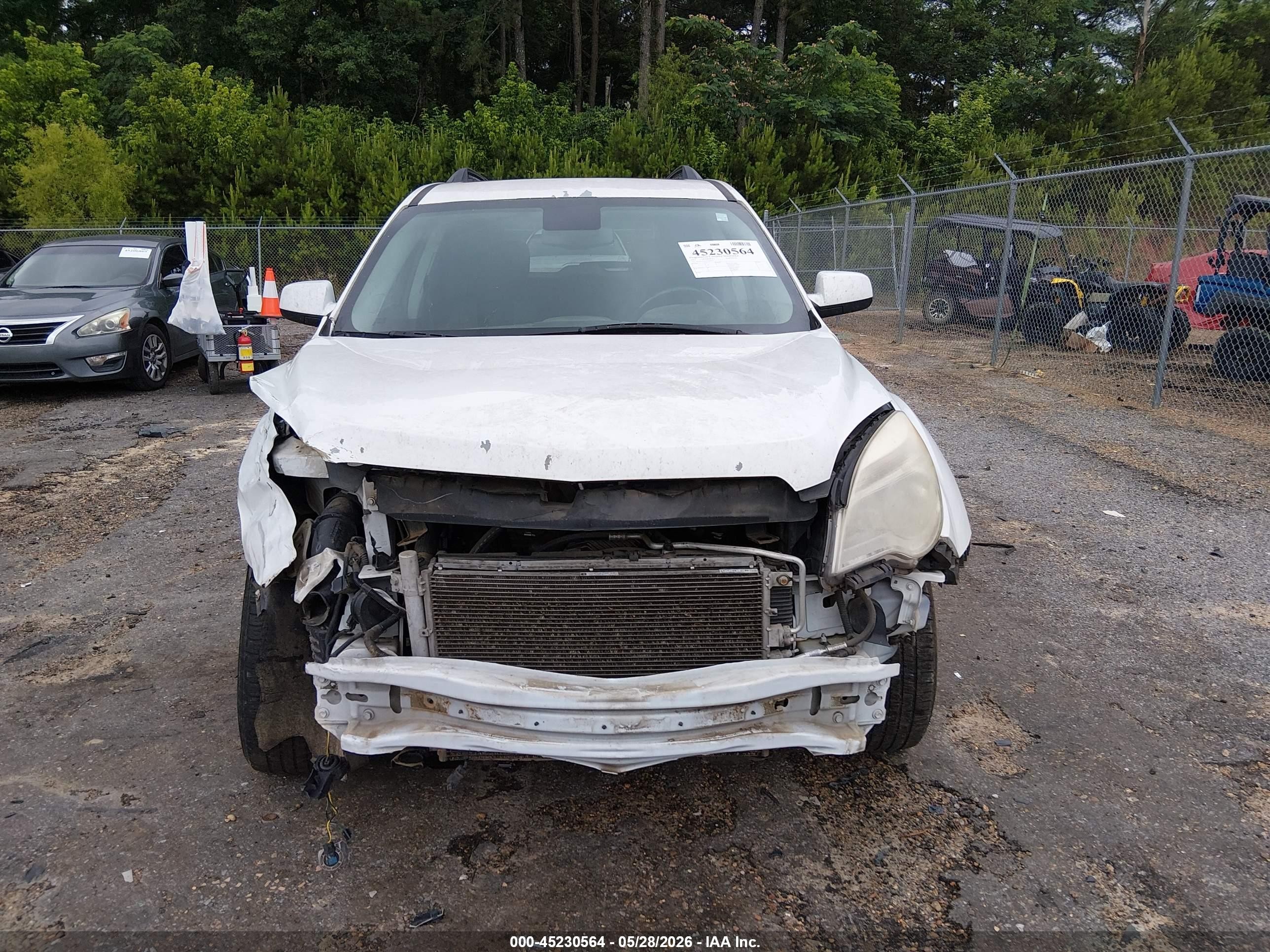 2012 Chevrolet Equinox 1lt White vin: 2GNFLEEK4C6109671