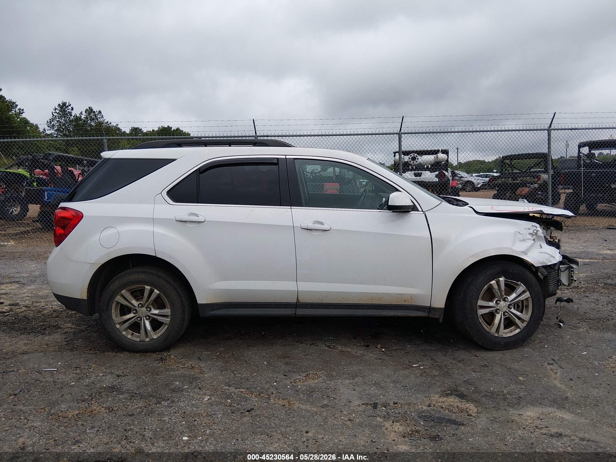 2012 Chevrolet Equinox 1lt White vin: 2GNFLEEK4C6109671