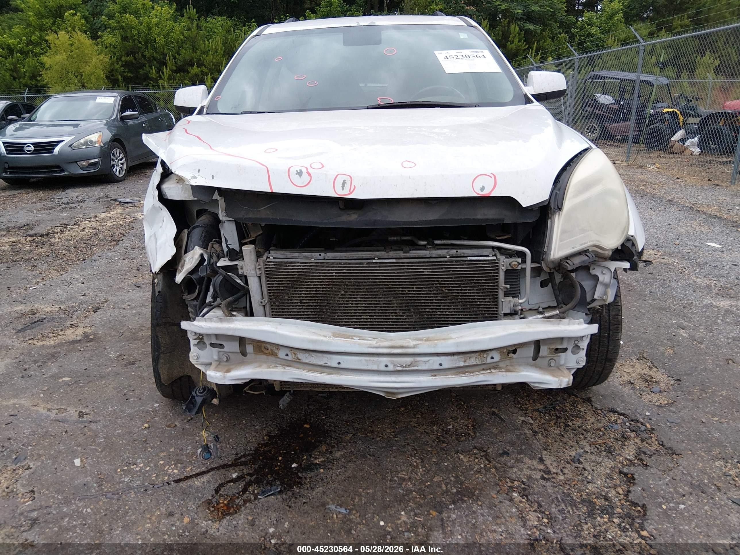 2012 Chevrolet Equinox 1lt White vin: 2GNFLEEK4C6109671