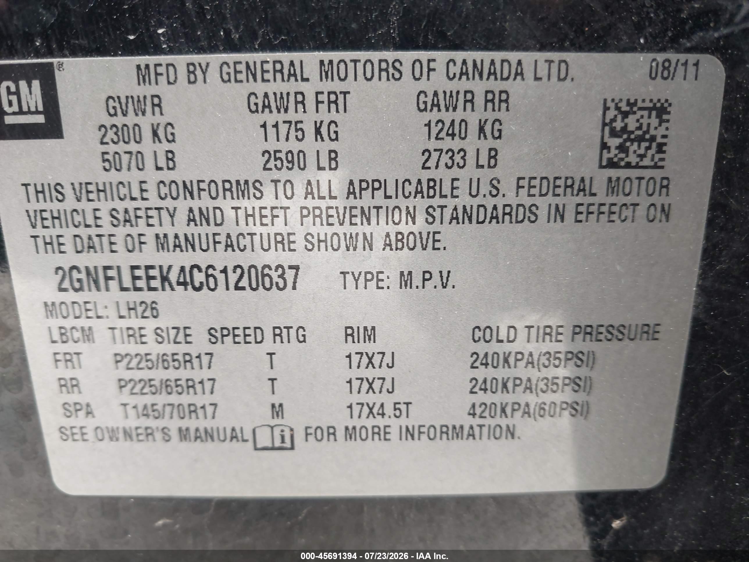 2012 Chevrolet Equinox Lt W/1lt Черный vin: 2GNFLEEK4C6120637