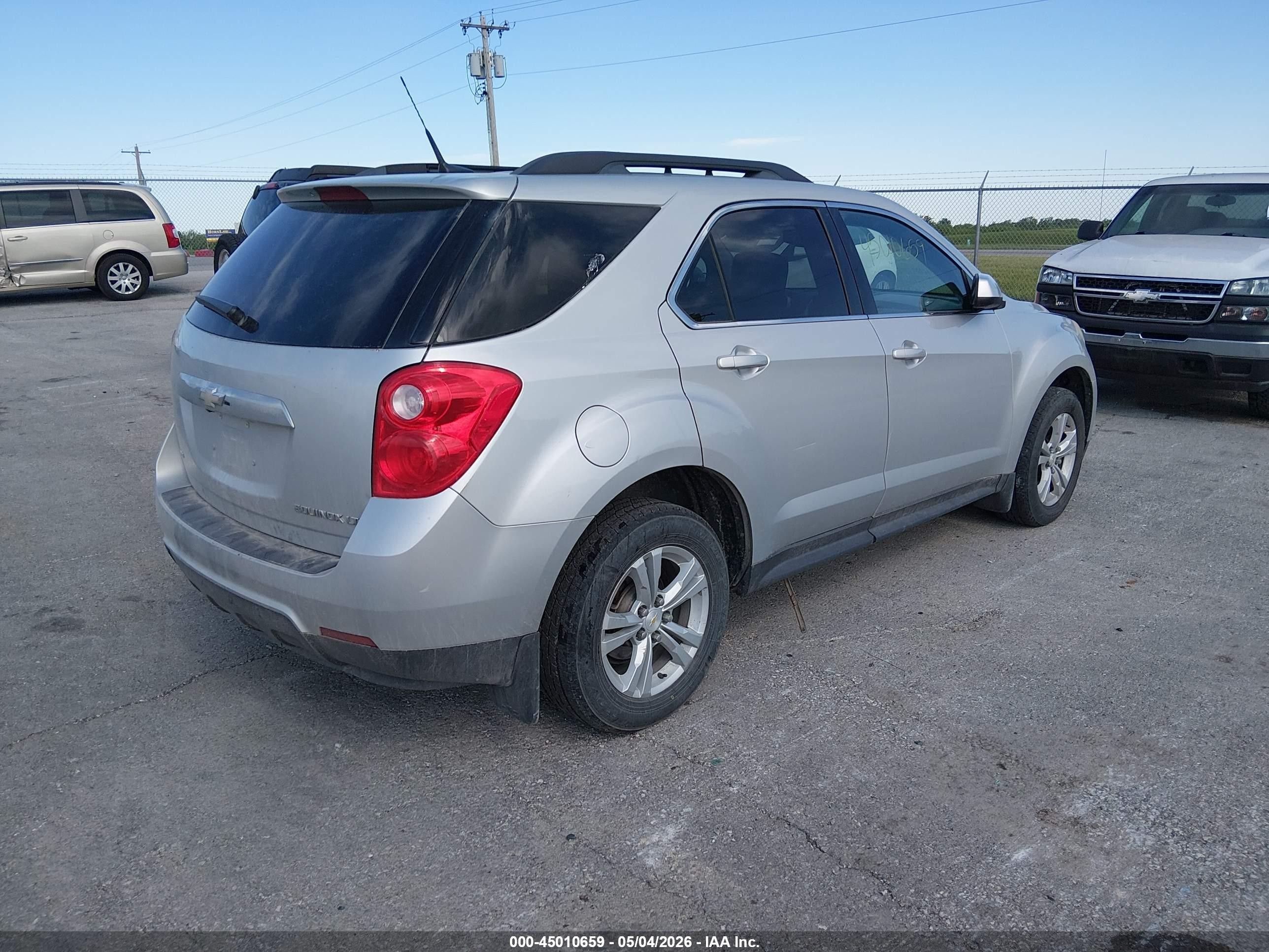 2013 Chevrolet Equinox 1lt Silver vin: 2GNFLEEK4D6109929