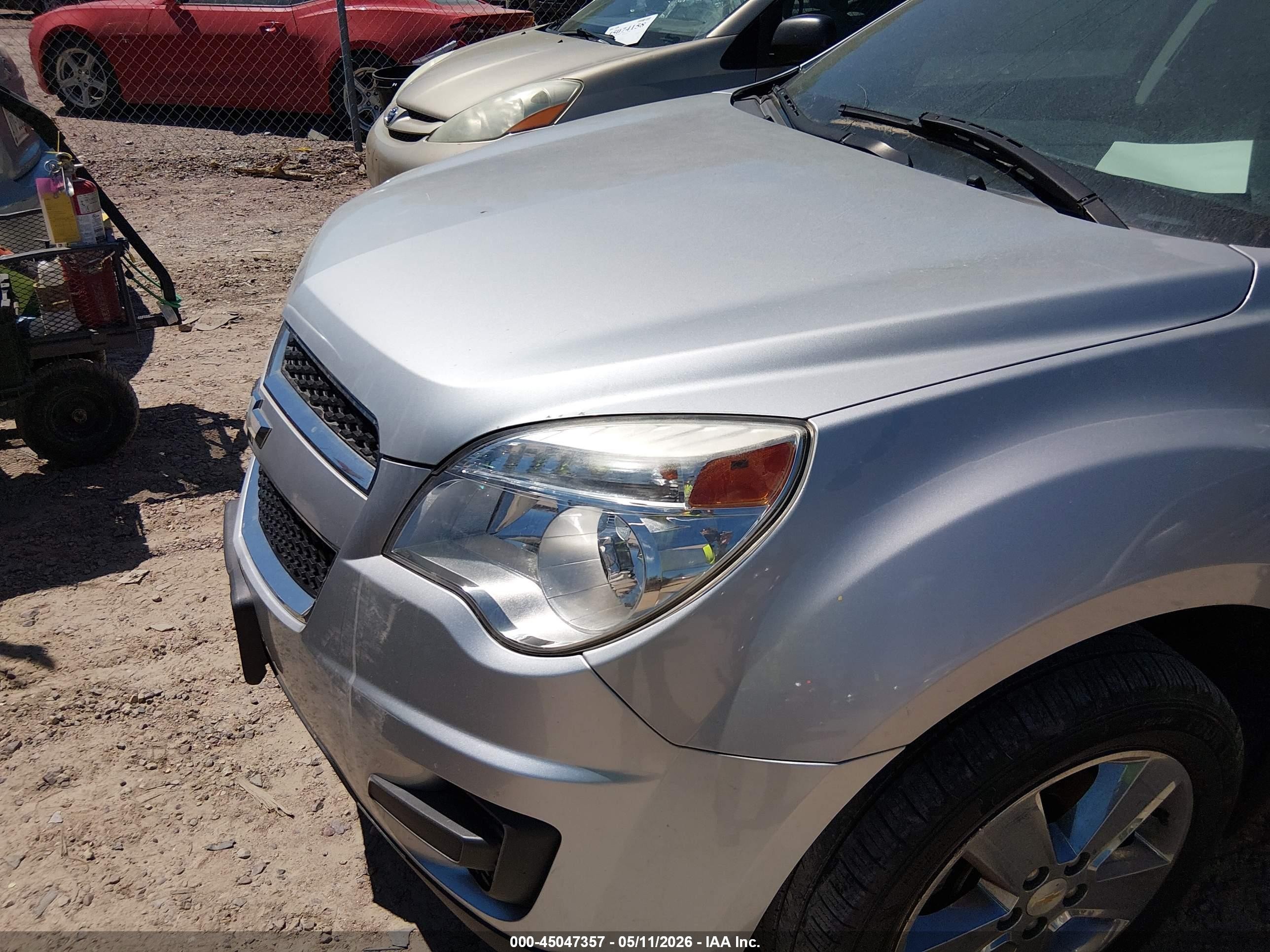 2013 Chevrolet Equinox 1lt Silver vin: 2GNFLEEK4D6193220