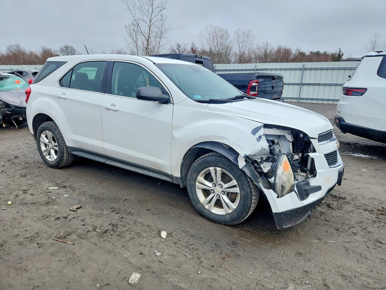 2014 Chevrolet Equinox Ls White vin: 2GNFLEEK4E6312496