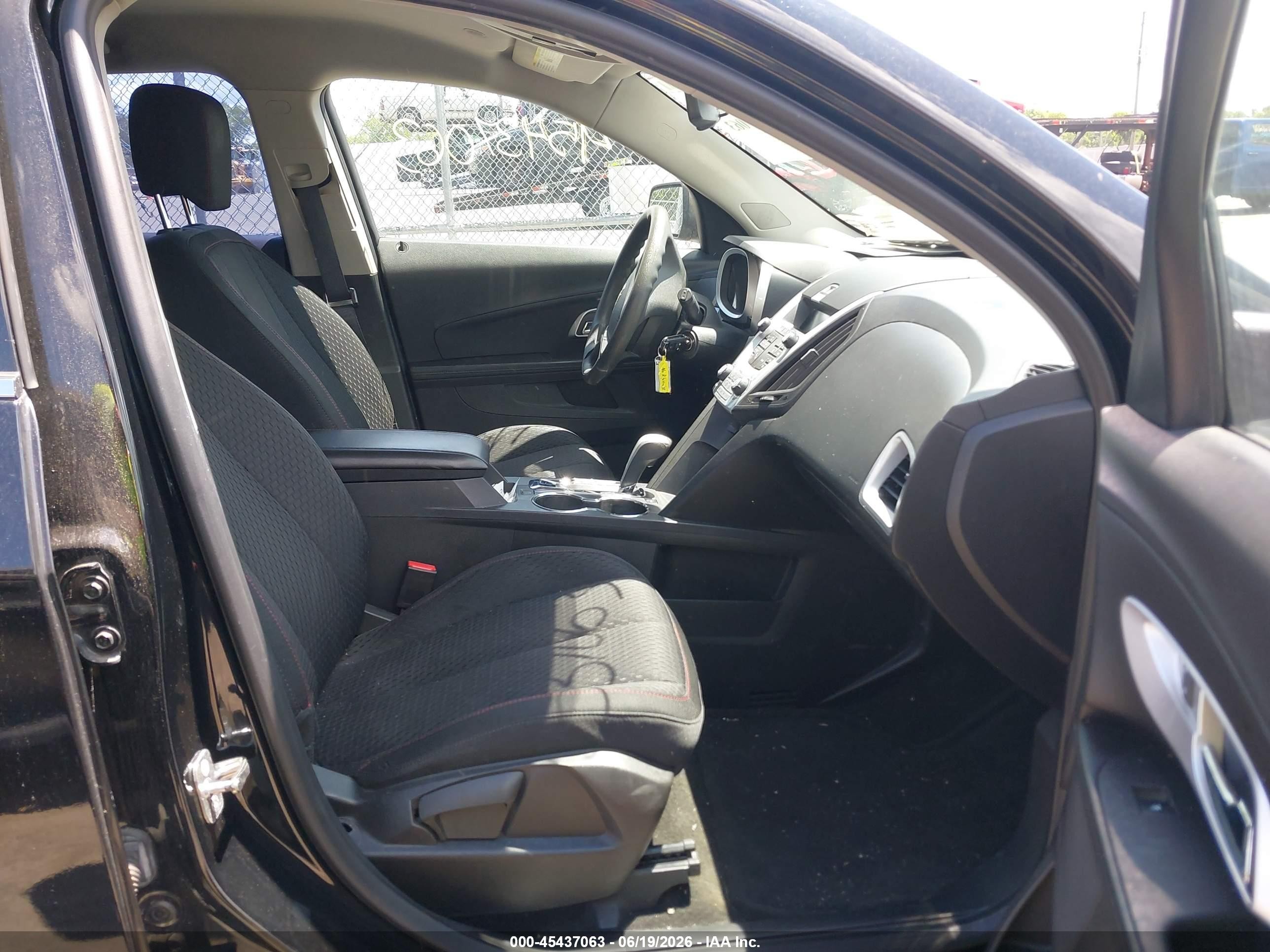 2015 Chevrolet Equinox Ls Black vin: 2GNFLEEK4F6133439