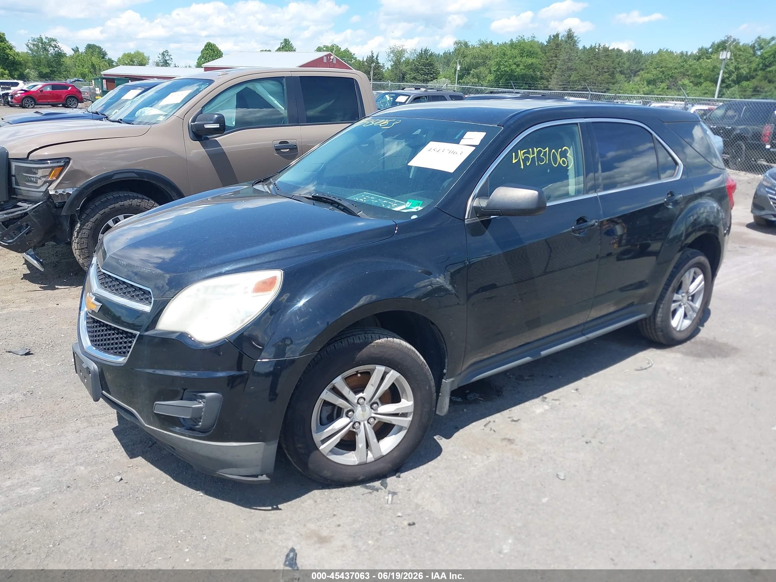 2015 Chevrolet Equinox Ls Black vin: 2GNFLEEK4F6133439