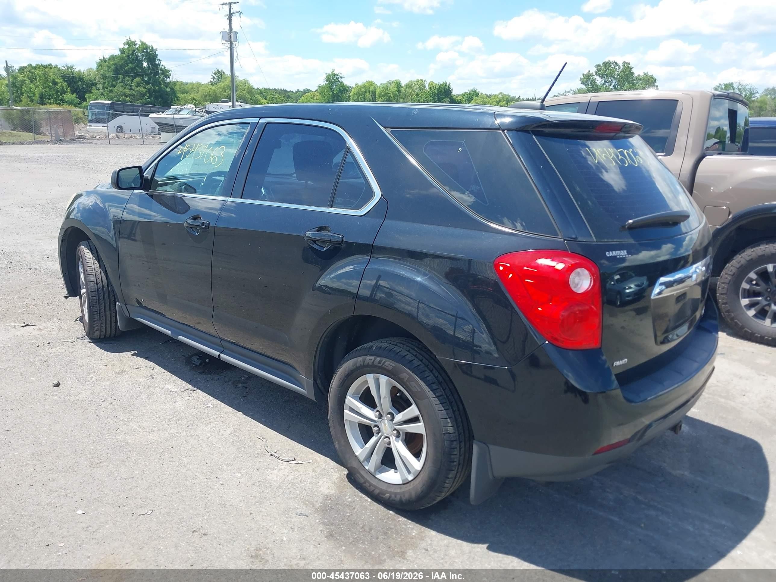 2015 Chevrolet Equinox Ls Black vin: 2GNFLEEK4F6133439