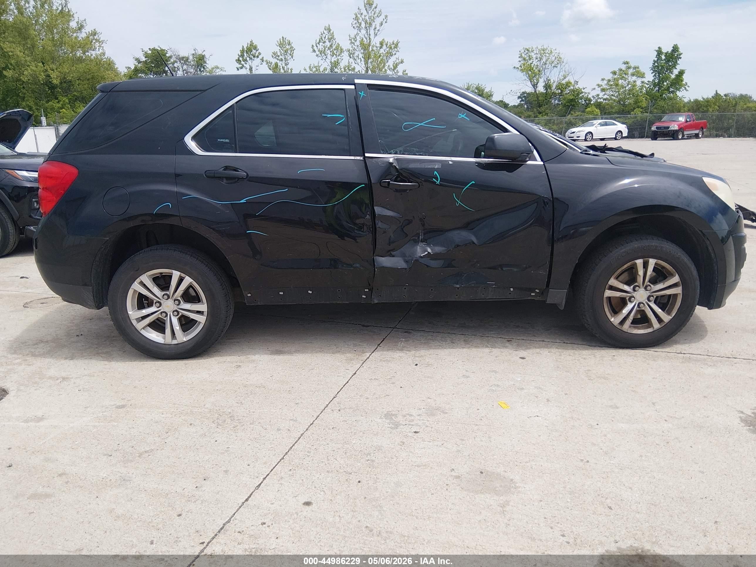 2015 Chevrolet Equinox Ls Black vin: 2GNFLEEK4F6191552