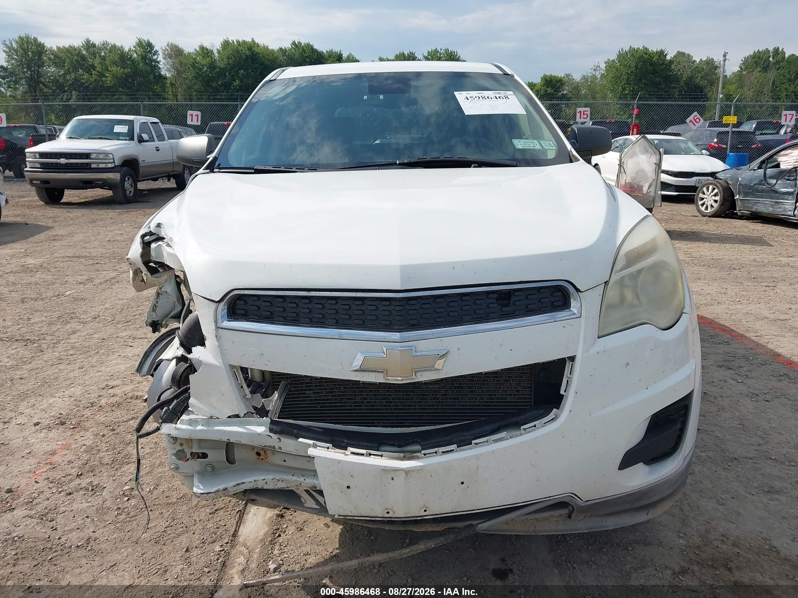 2015 Chevrolet Equinox Ls Белый vin: 2GNFLEEK4F6400336