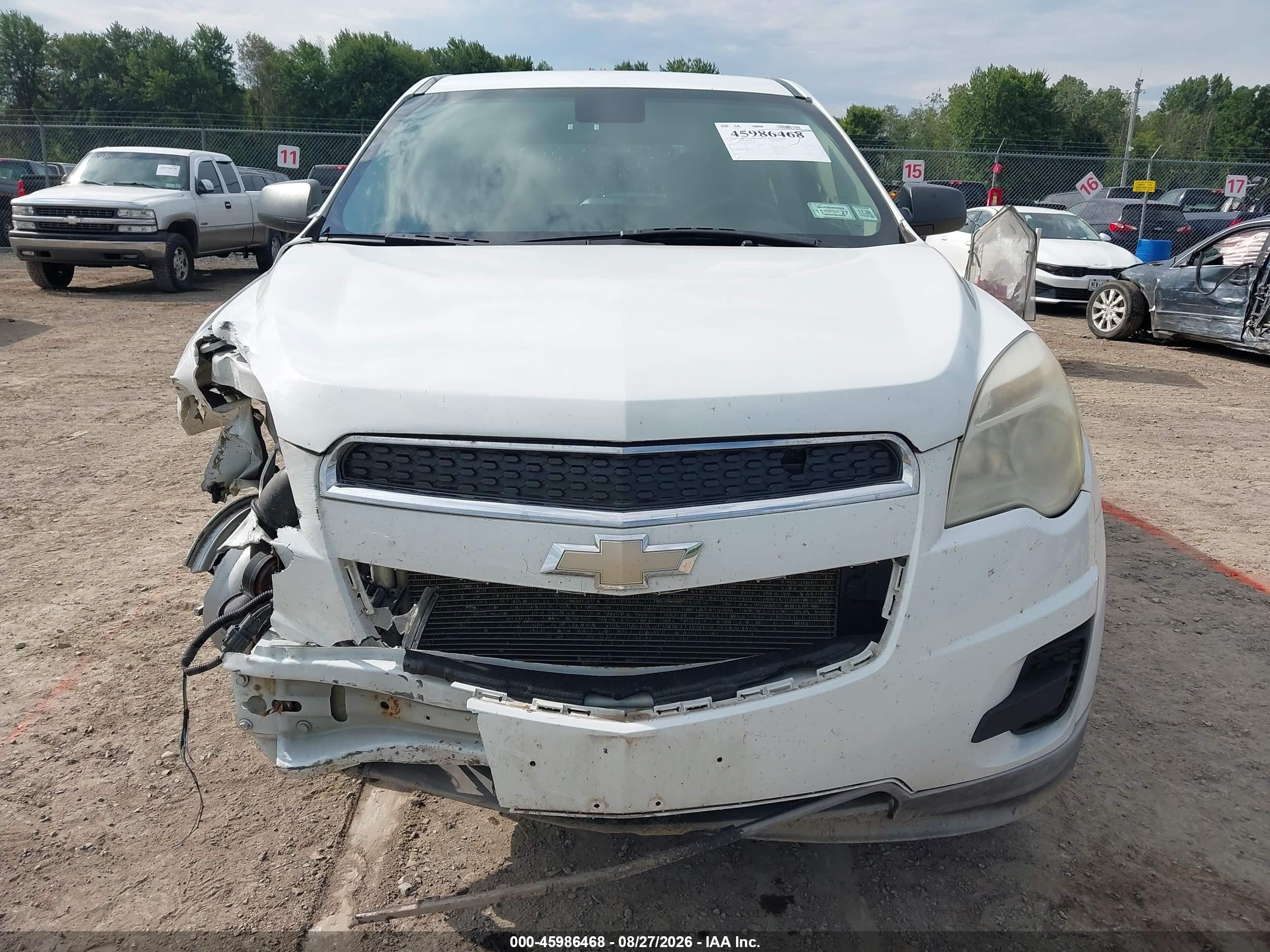 2015 Chevrolet Equinox Ls Белый vin: 2GNFLEEK4F6400336