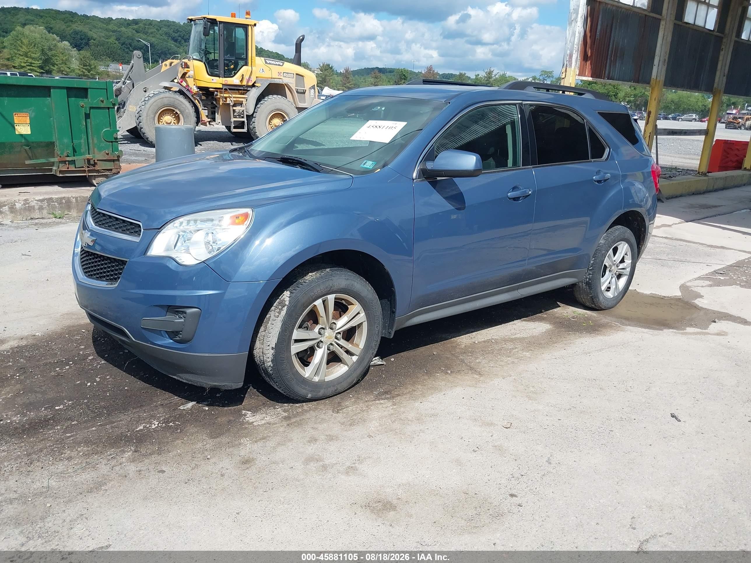 2012 Chevrolet Equinox Lt W/1lt Синий vin: 2GNFLEEK5C6264455
