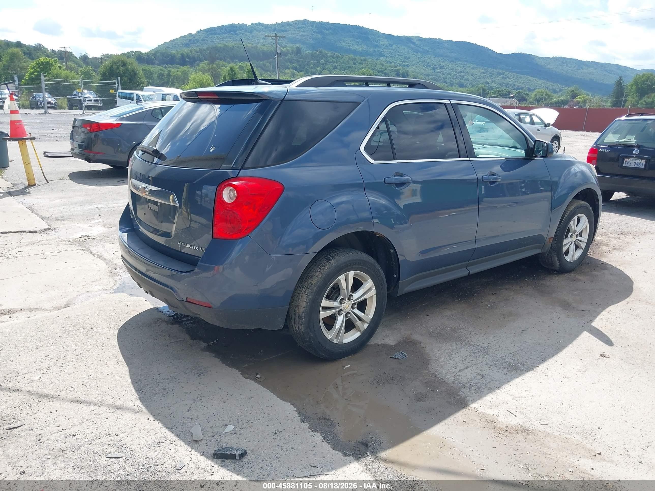 2012 Chevrolet Equinox Lt W/1lt Синий vin: 2GNFLEEK5C6264455
