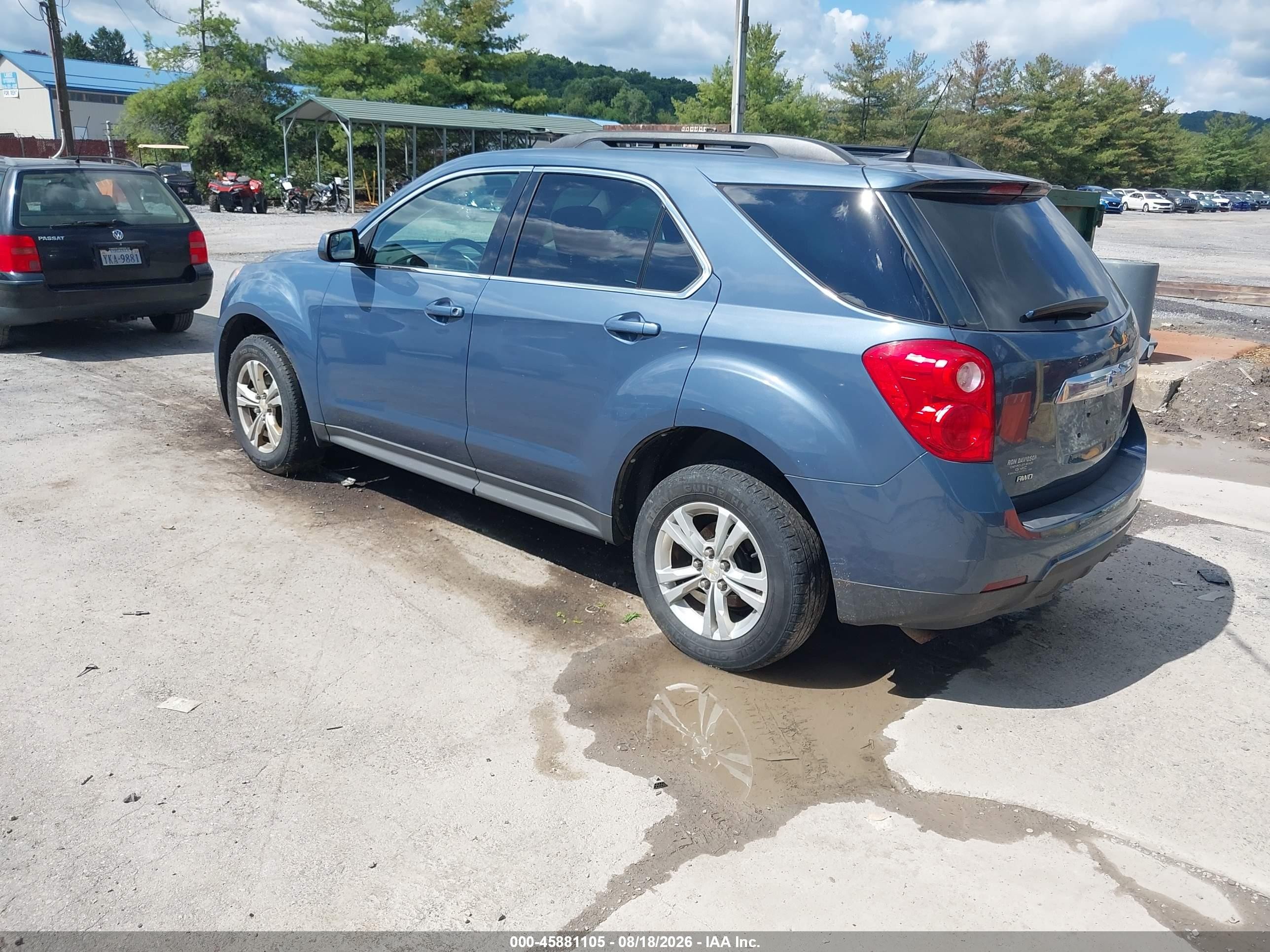 2012 Chevrolet Equinox Lt W/1lt Синий vin: 2GNFLEEK5C6264455