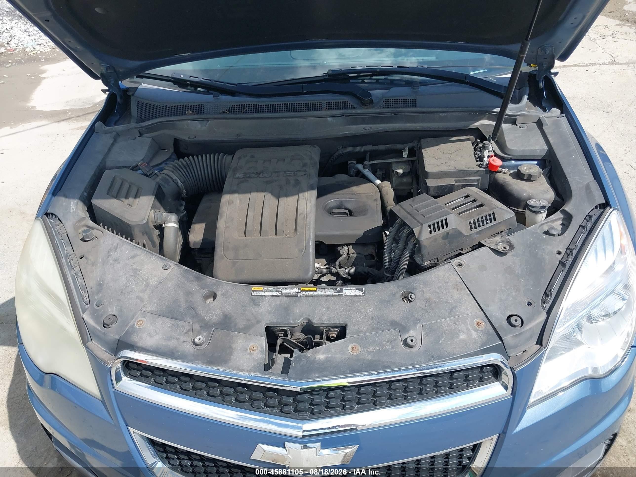 2012 Chevrolet Equinox Lt W/1lt Синий vin: 2GNFLEEK5C6264455