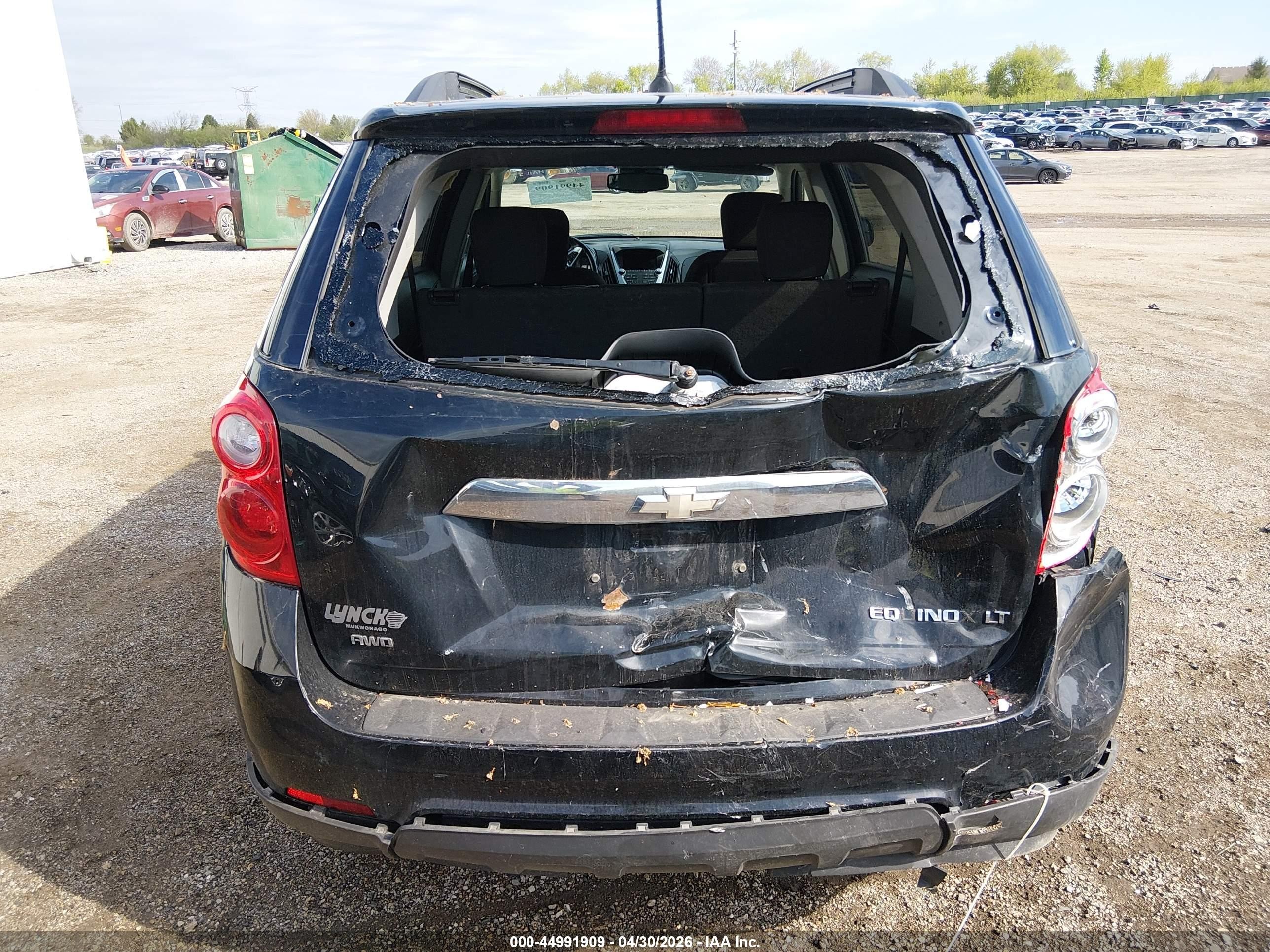 2013 Chevrolet Equinox 1lt Black vin: 2GNFLEEK5D6195736