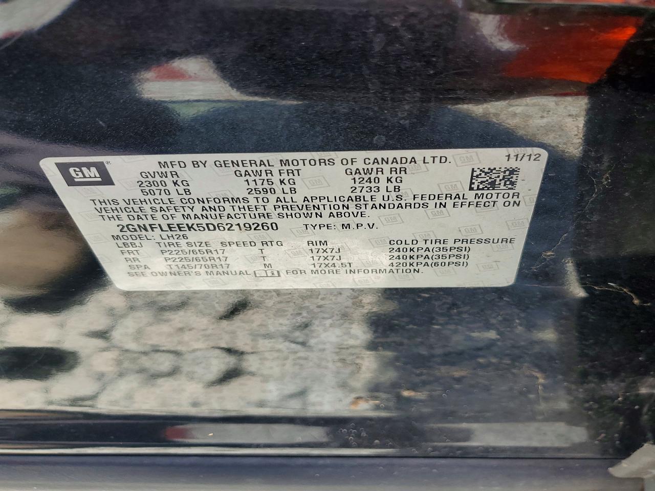 2013 Chevrolet Equinox Lt Черный vin: 2GNFLEEK5D6219260