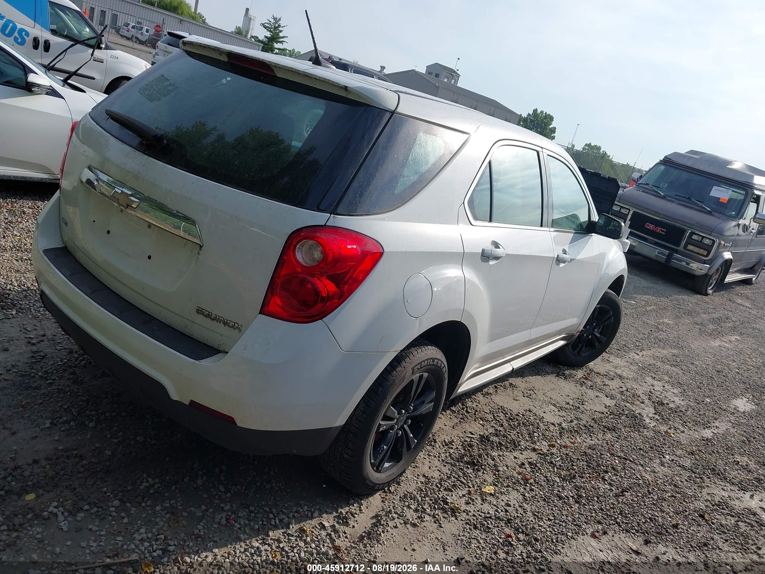 2014 Chevrolet Equinox Ls White vin: 2GNFLEEK5E6334037