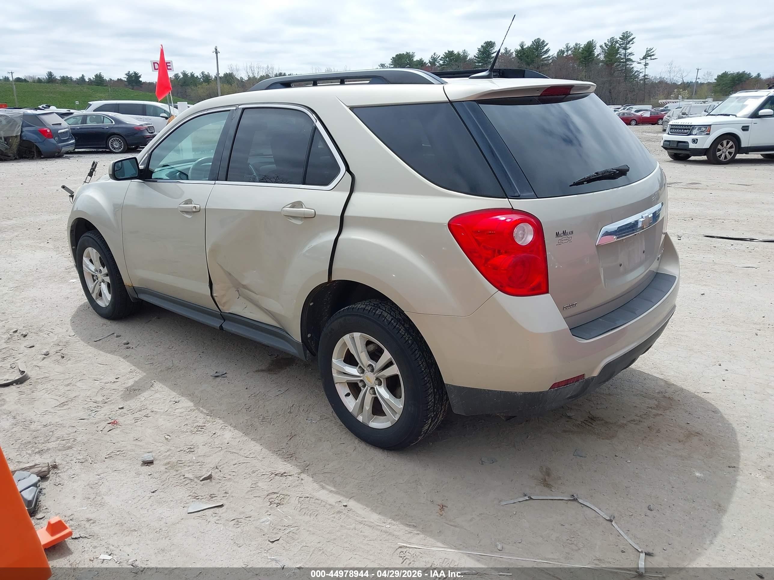 2012 Chevrolet Equinox 1lt Золотой vin: 2GNFLEEK6C6181505