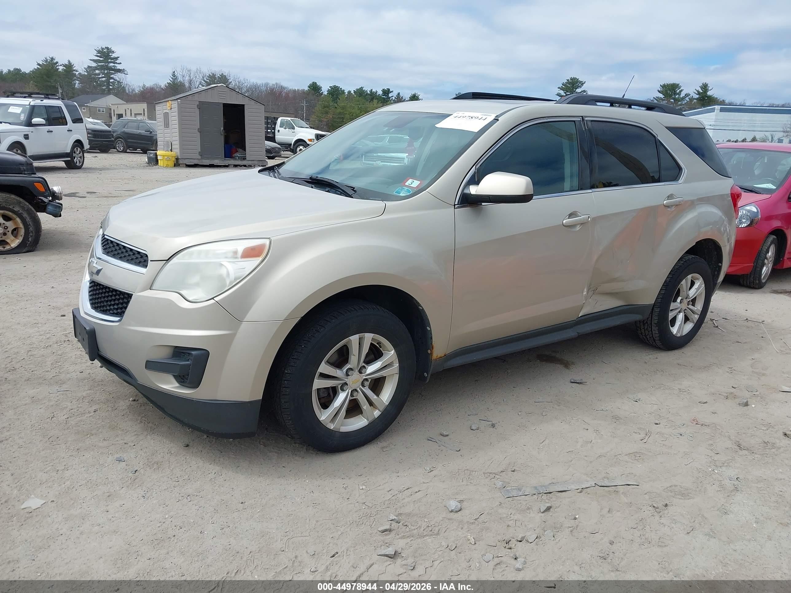 2012 Chevrolet Equinox 1lt Золотой vin: 2GNFLEEK6C6181505