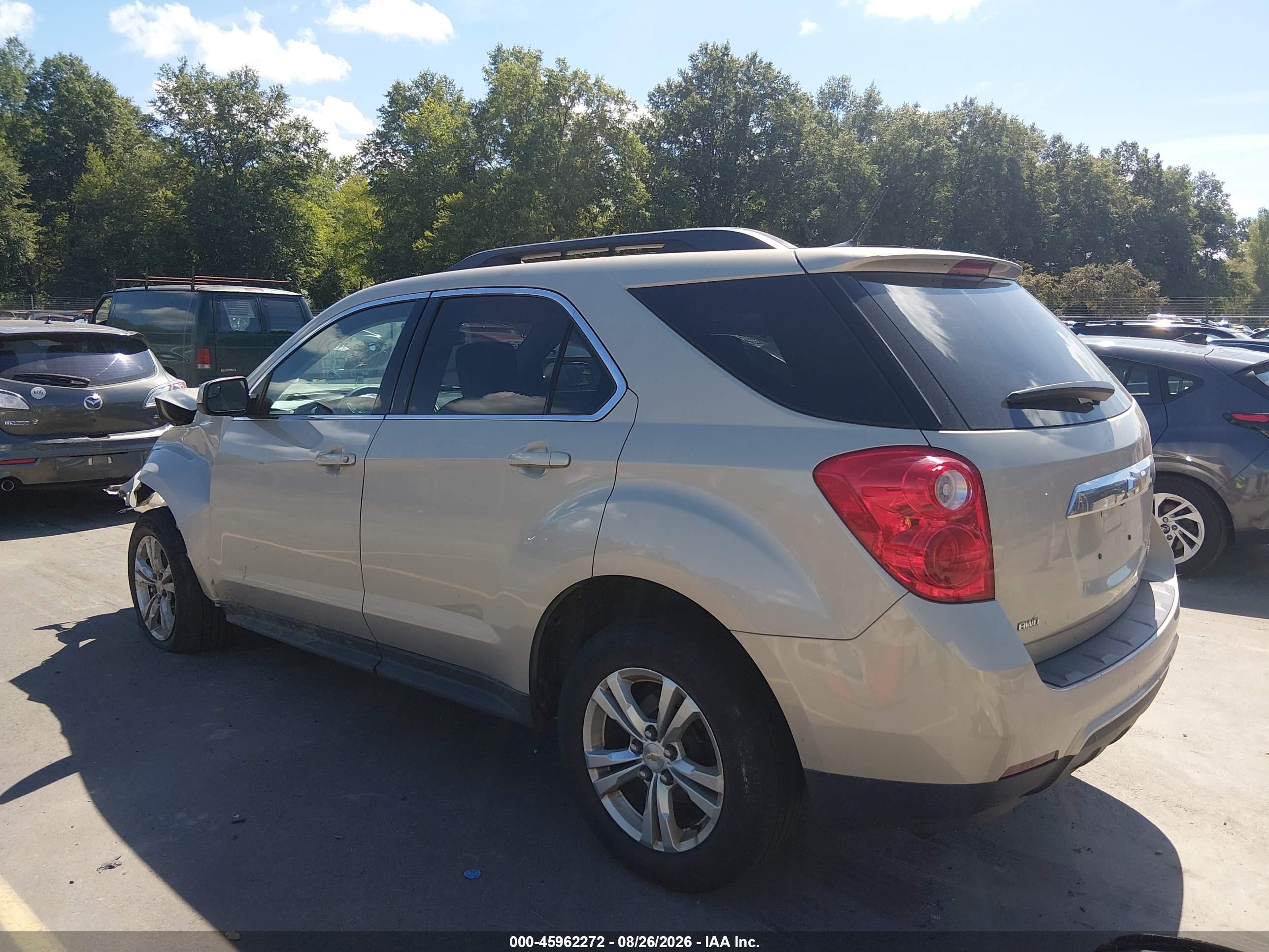 2012 Chevrolet Equinox Lt W/1lt Gold vin: 2GNFLEEK6C6243470