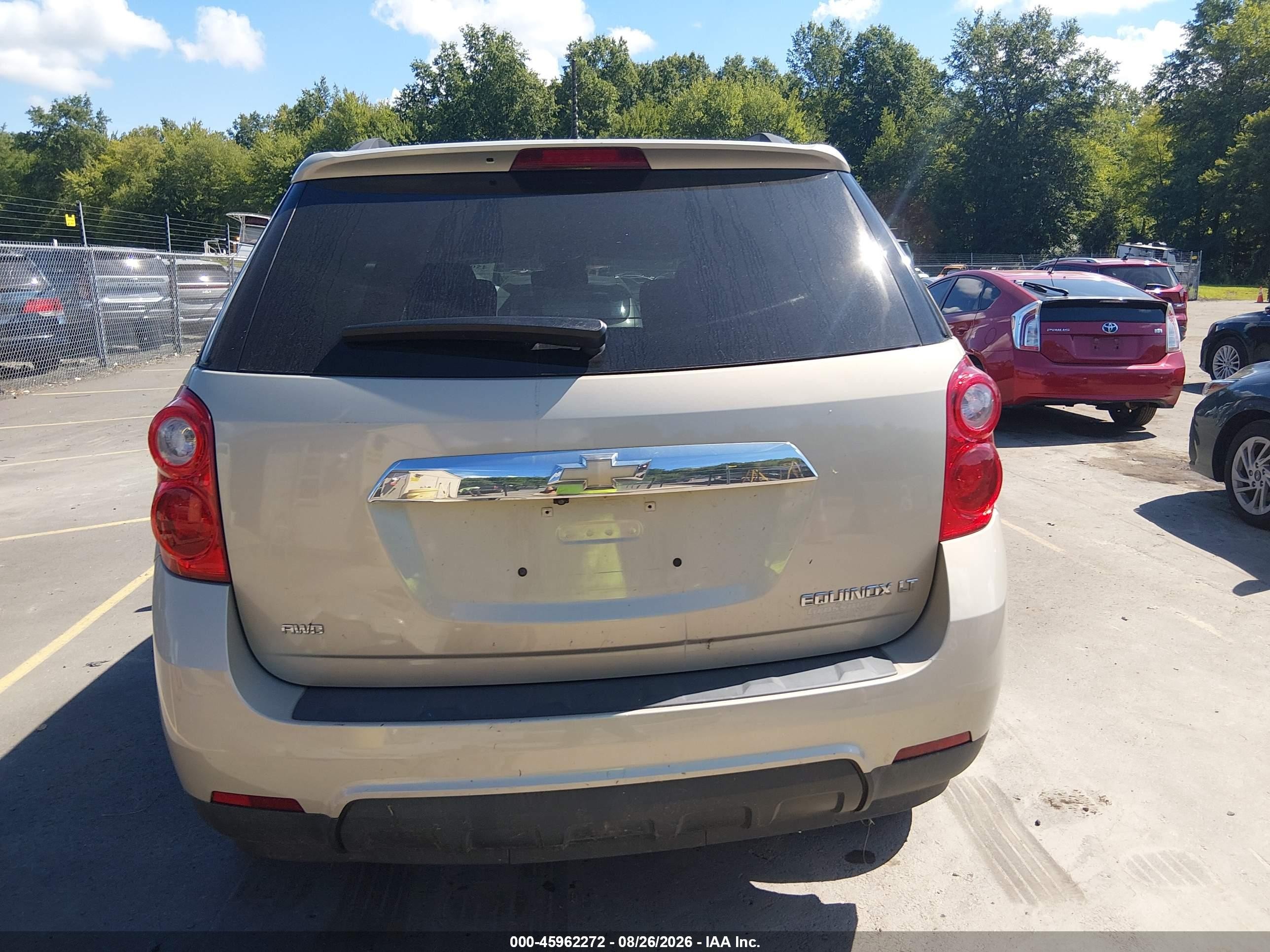 2012 Chevrolet Equinox Lt W/1lt Gold vin: 2GNFLEEK6C6243470