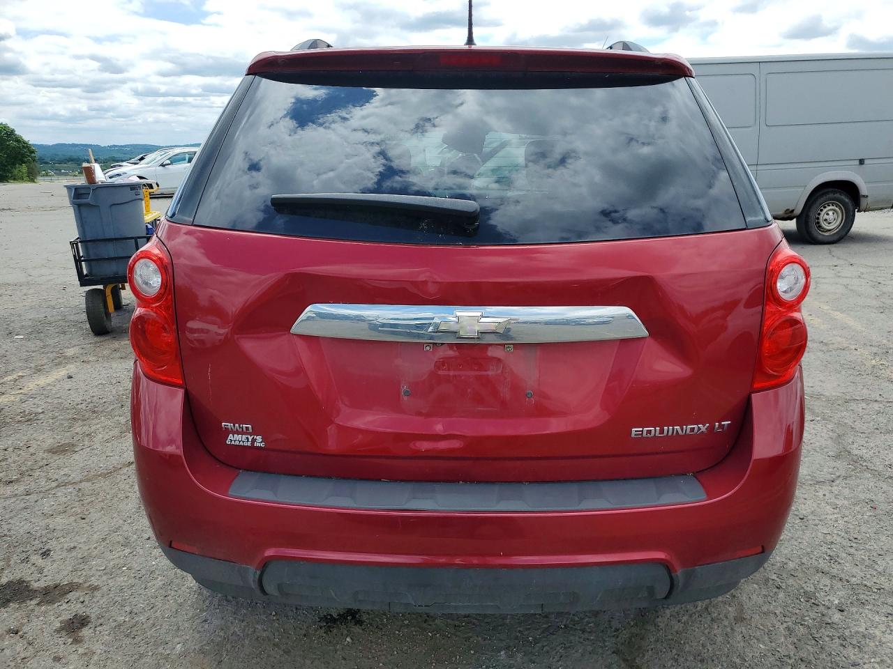 2013 Chevrolet Equinox Lt Red vin: 2GNFLEEK6D6281377