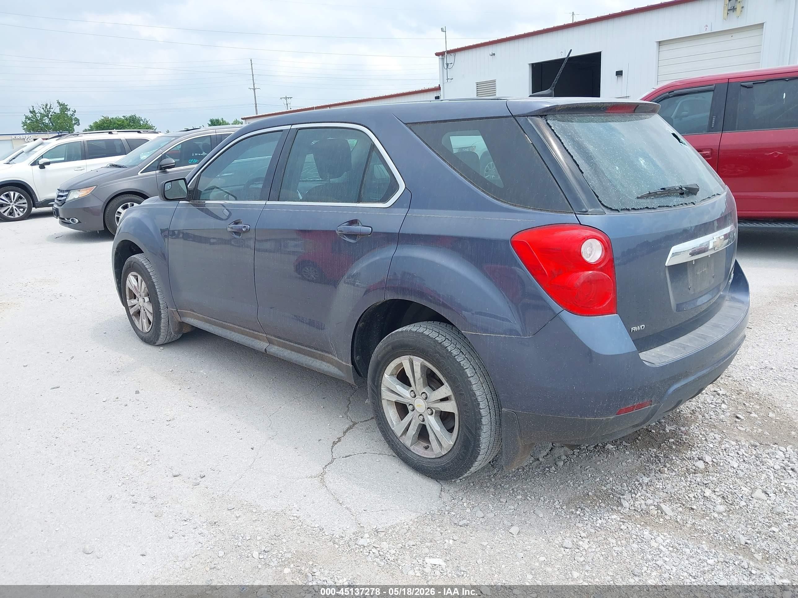 2014 Chevrolet Equinox Ls Blue vin: 2GNFLEEK6E6186366