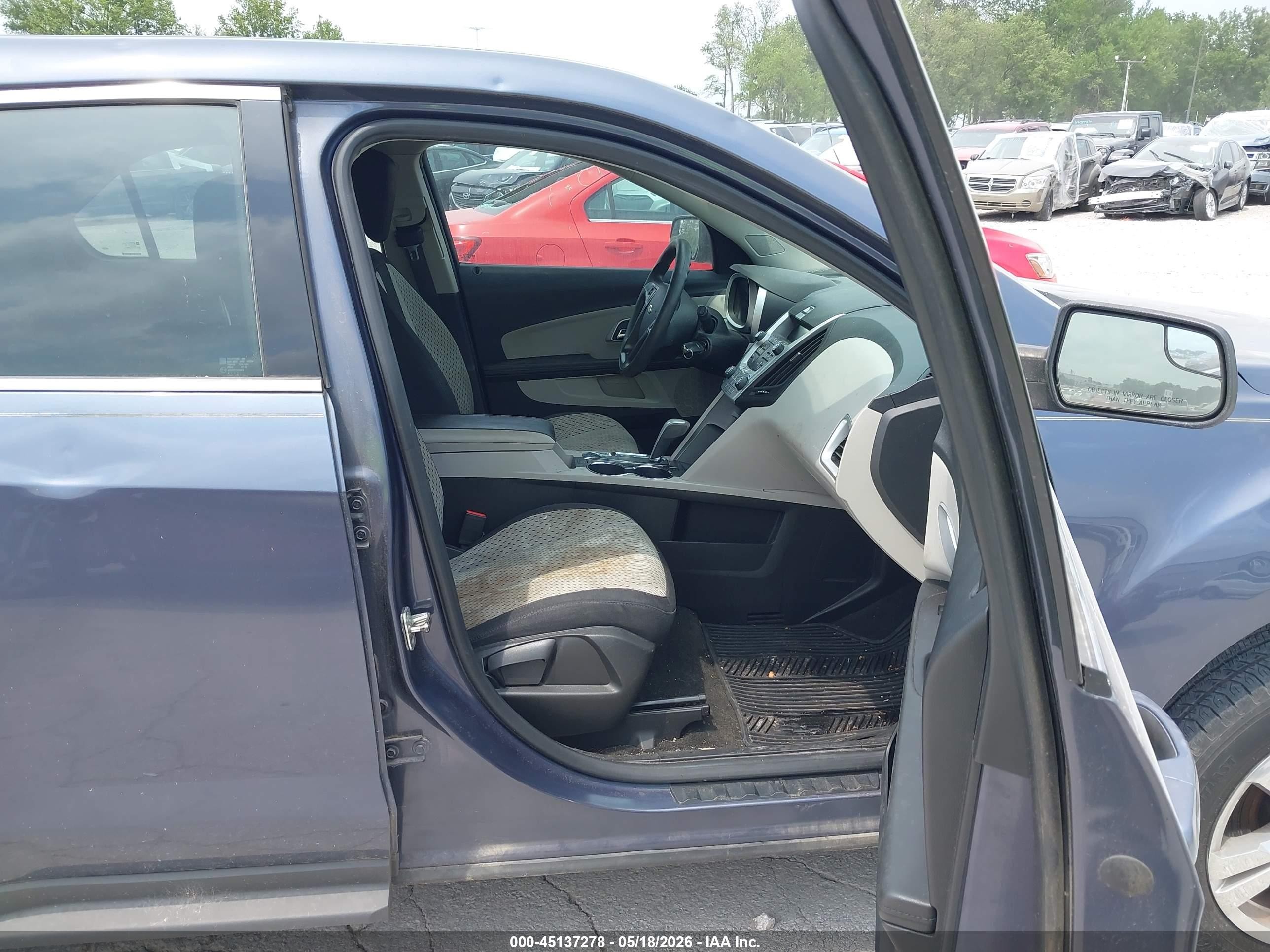 2014 Chevrolet Equinox Ls Blue vin: 2GNFLEEK6E6186366