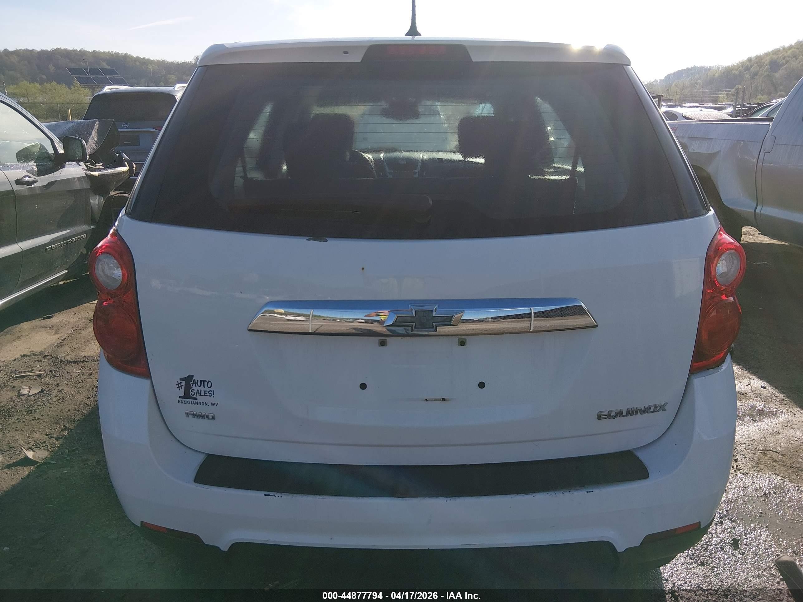 2014 Chevrolet Equinox Ls White vin: 2GNFLEEK6E6380833