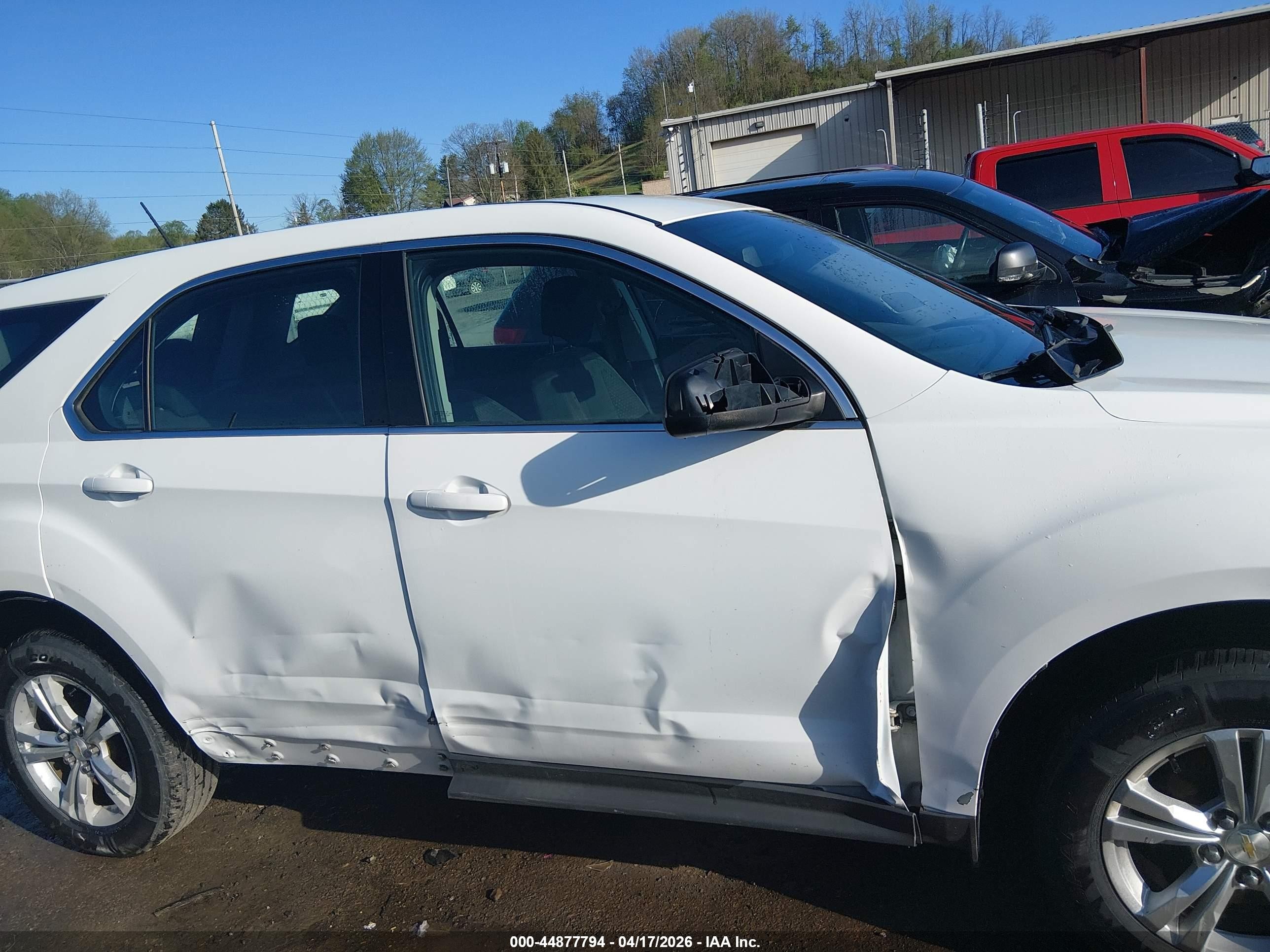 2014 Chevrolet Equinox Ls White vin: 2GNFLEEK6E6380833